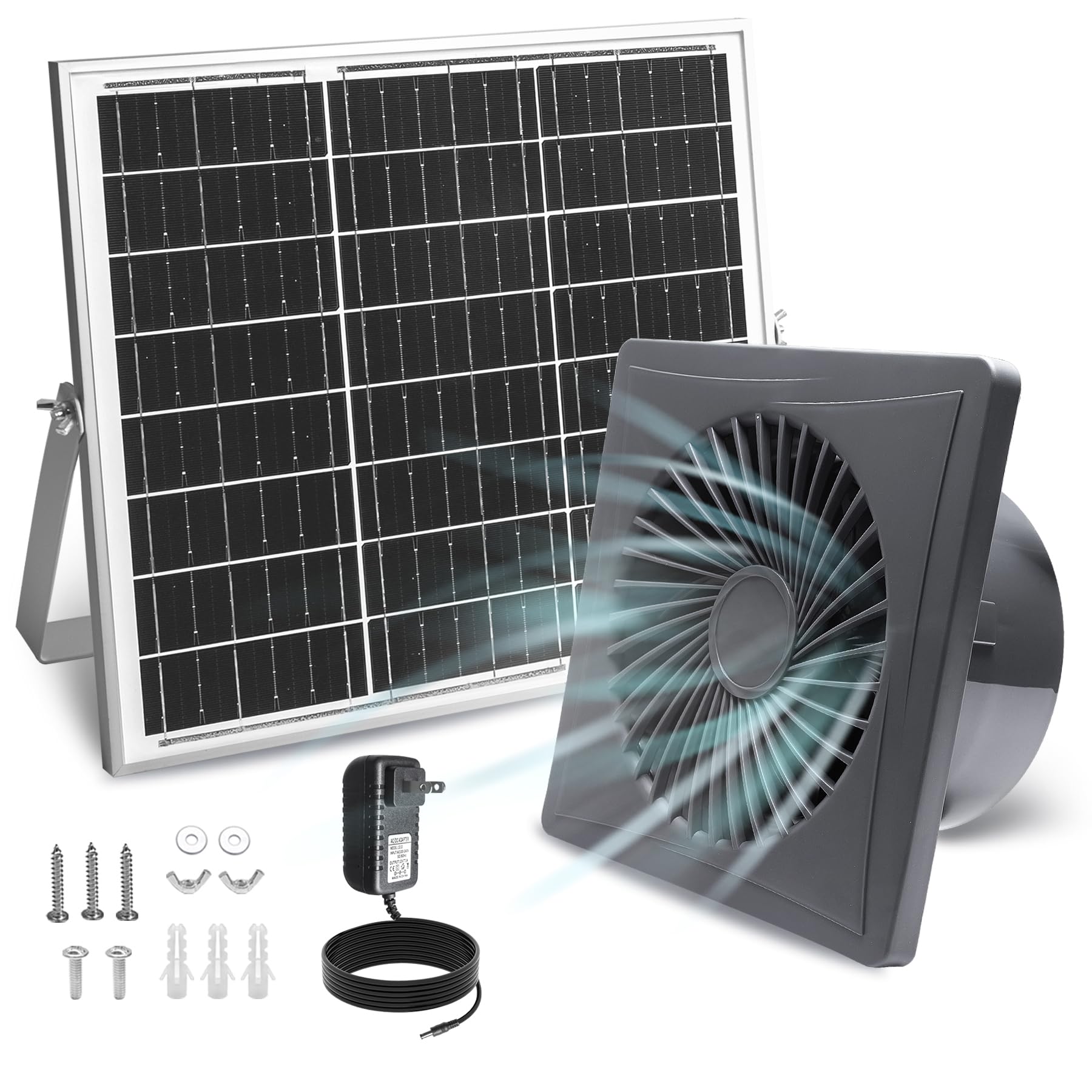 Amazon.com: Solar Exhaust Fan, 25W Solar Panel + 8