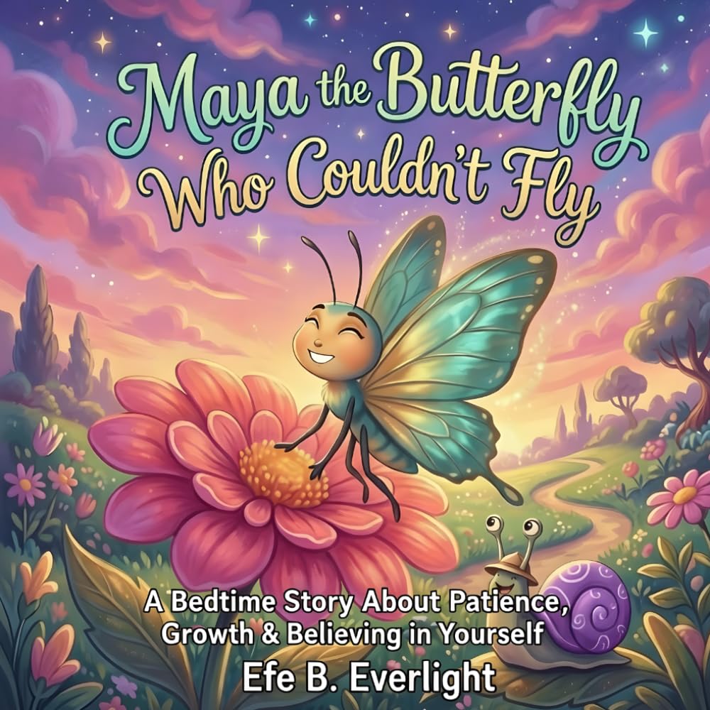 Maya the Butterfly Who Couldn’t Fly: A Bedtime Story About Patience, Growth & Believing in Yourself