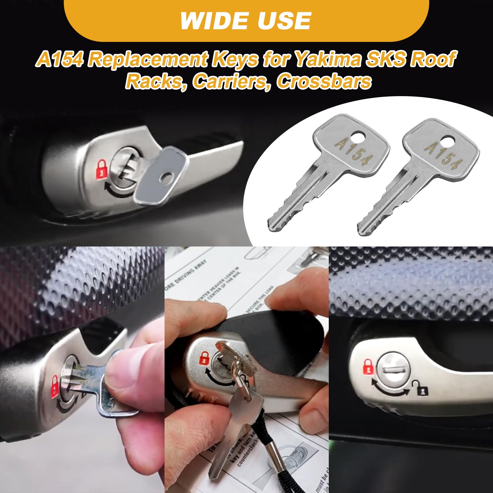 Amazon.com: A154 SKS roof Rack Key,Replacement Keys for