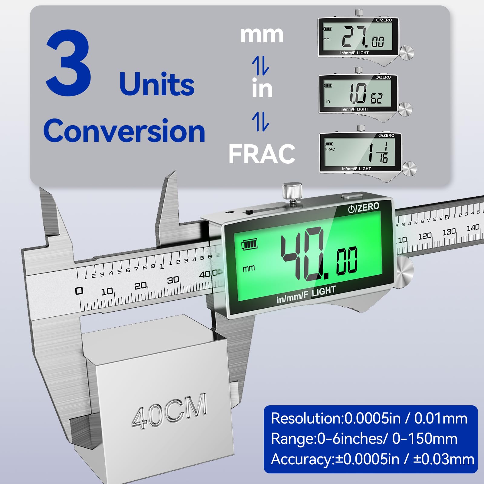 Rechargeable Digital Caliper - Precision Measurement Tool -4