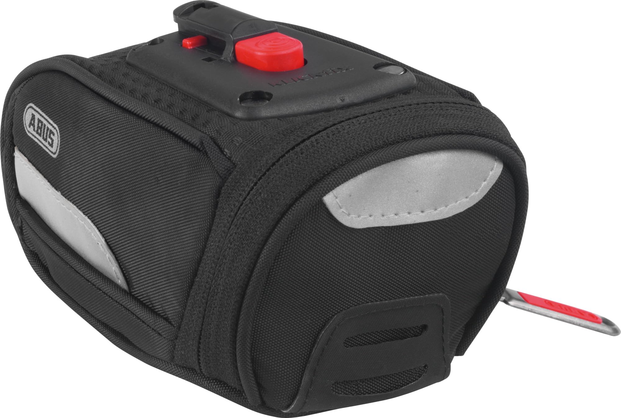ABUS Satteltasche Oryde ST 2085 KF - Fahrradtasche mit Regenschutz - 145 mm x 75 mm - 0,7 Liter Fassungsvermögen, Schwarz