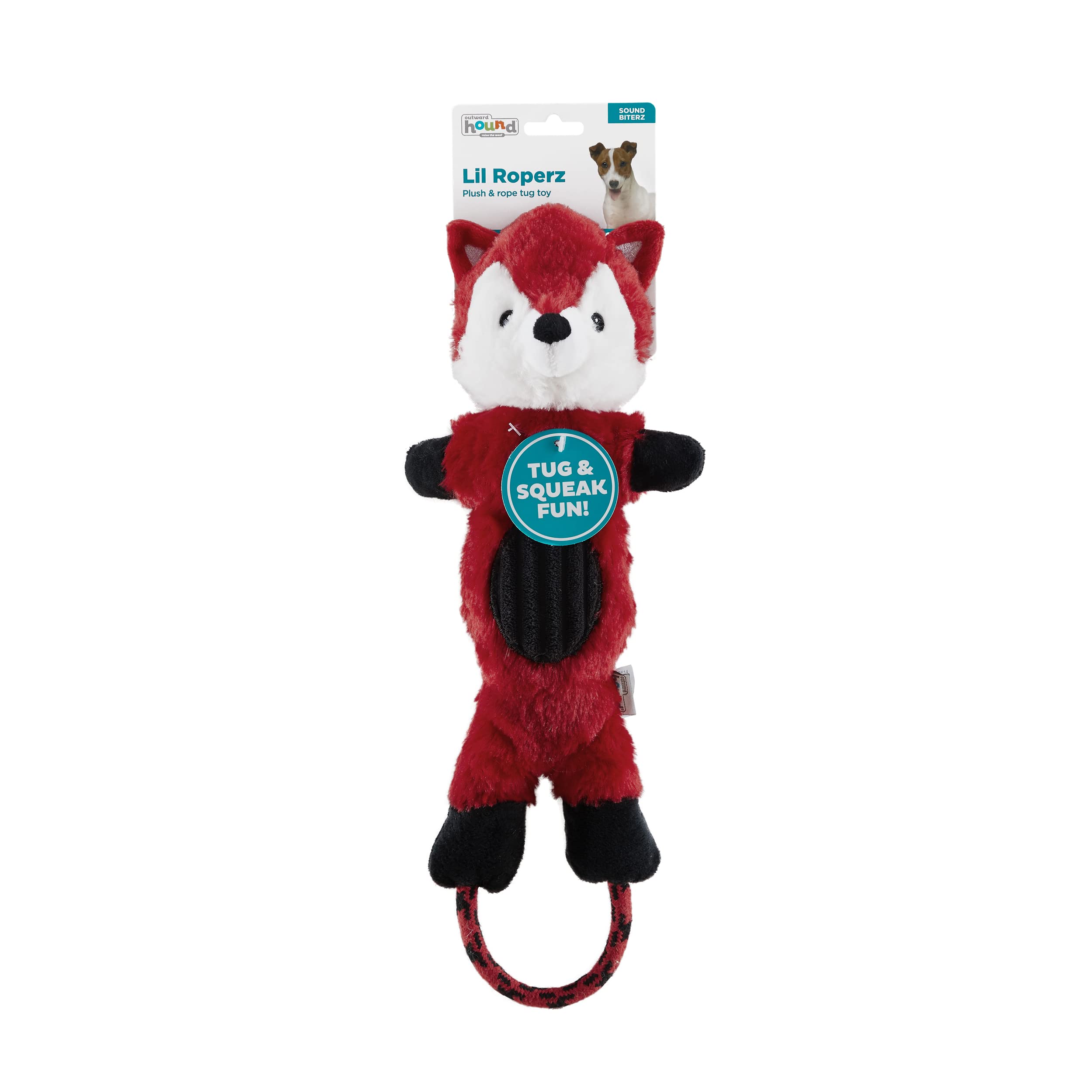 Amazon.com: Charming Pet Lil Roperz Fox Durable Plush and Rope Tug