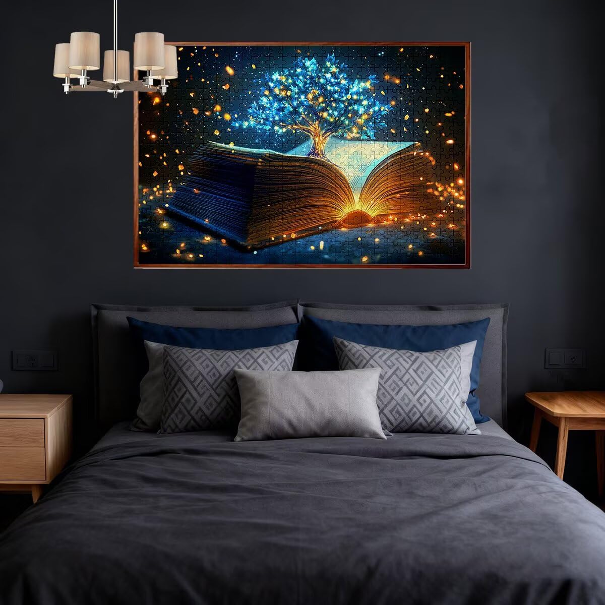 Puzzle 1000 sztuk Dorośli Fantasy Zestaw puzzli Drzewo dla dorosłych 75 x 50 cm, kolorowe, klasyczne Wyzwanie edukacyjne Superior Zabawki dla Mężczyzn Wyzwanie Zabawki Rodzinny Prezent Dekoracja