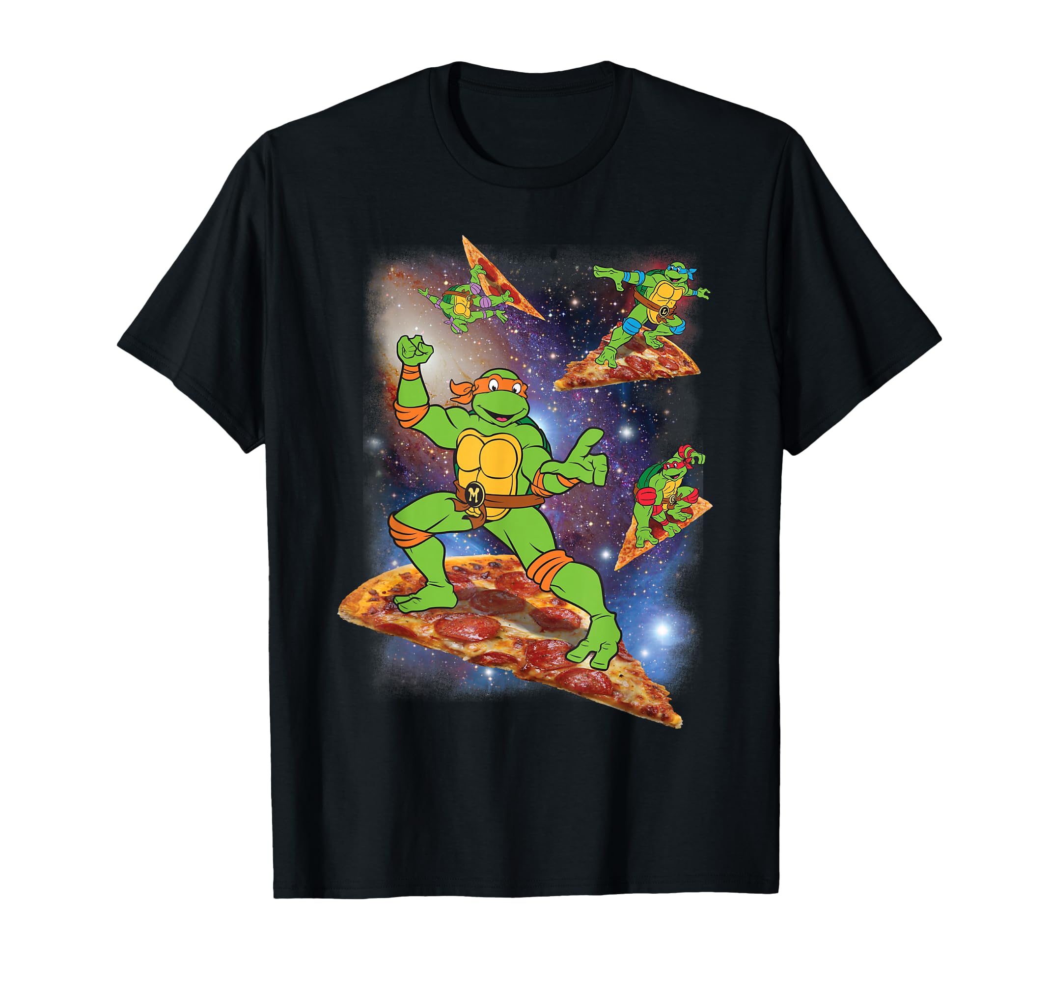Teenage Mutant Ninja Turtles Cosmic Pizza Surfing T-Shirt T-Shirt