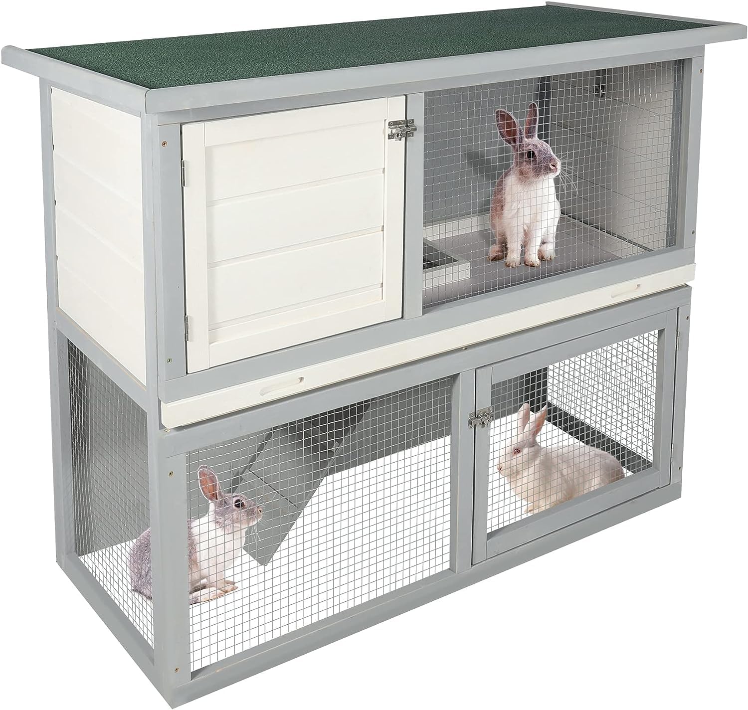Stonehomy Indoor Outdoor 2 Story Bunny House Guinea Pig