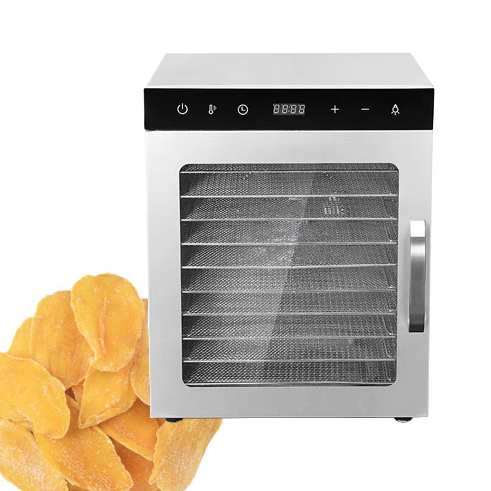 AYCDL Stainless Steel Jerky Food Dryer Machine, Electric Dryer Machine for Fruits, Commercial Food Processer, for Jerky, Fruit, Meat, Beef,12layer,12layer