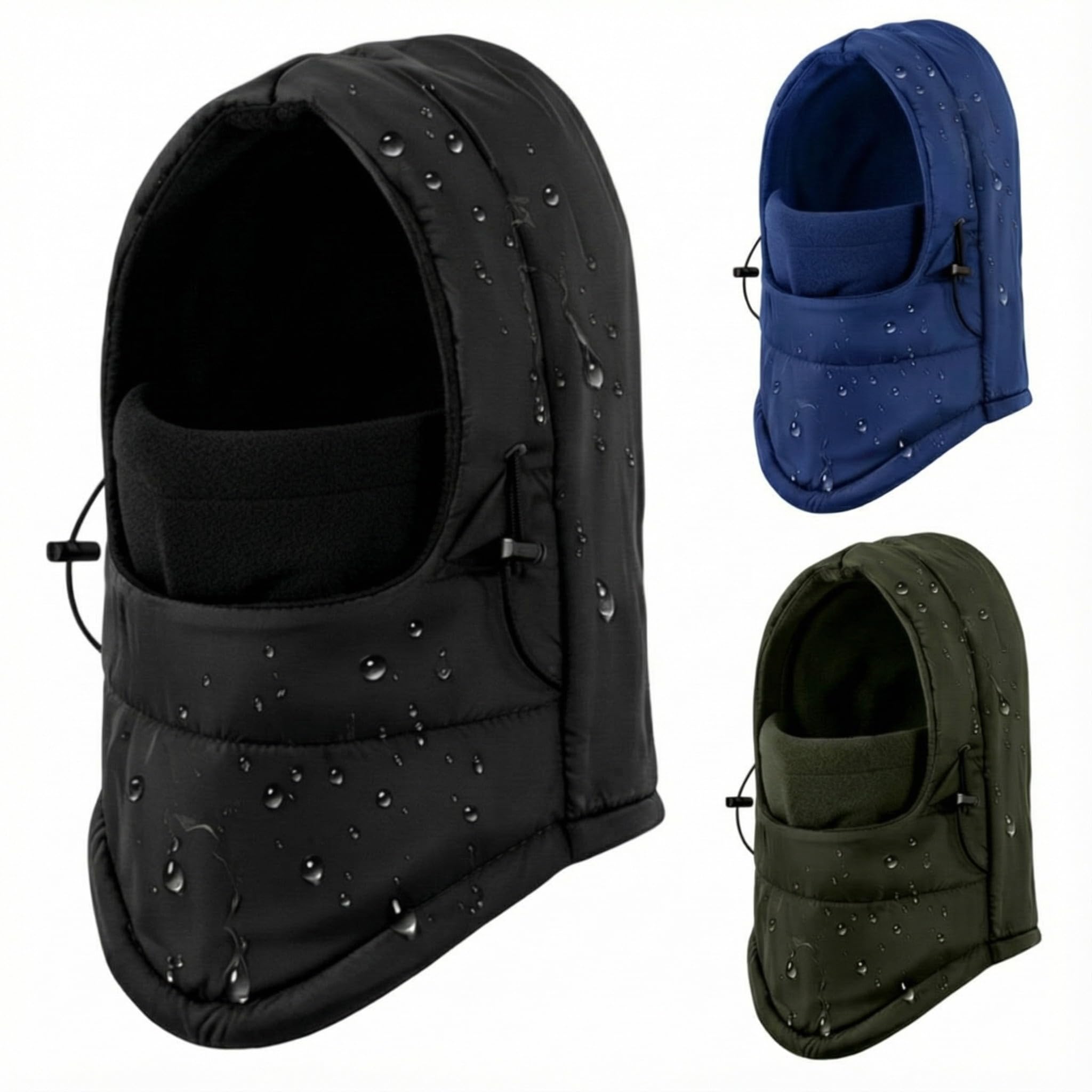 Shyyween 3 pcs 6 pcs Winter Balaclava Waterproof Ski Mask Set Warm Fleece Motorcycle Mask for Men and