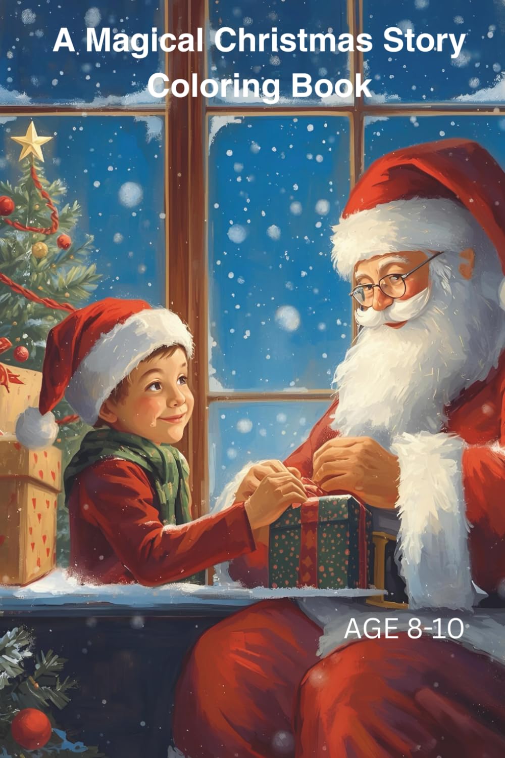 A Magical Christmas Story: Story and Coloring Book