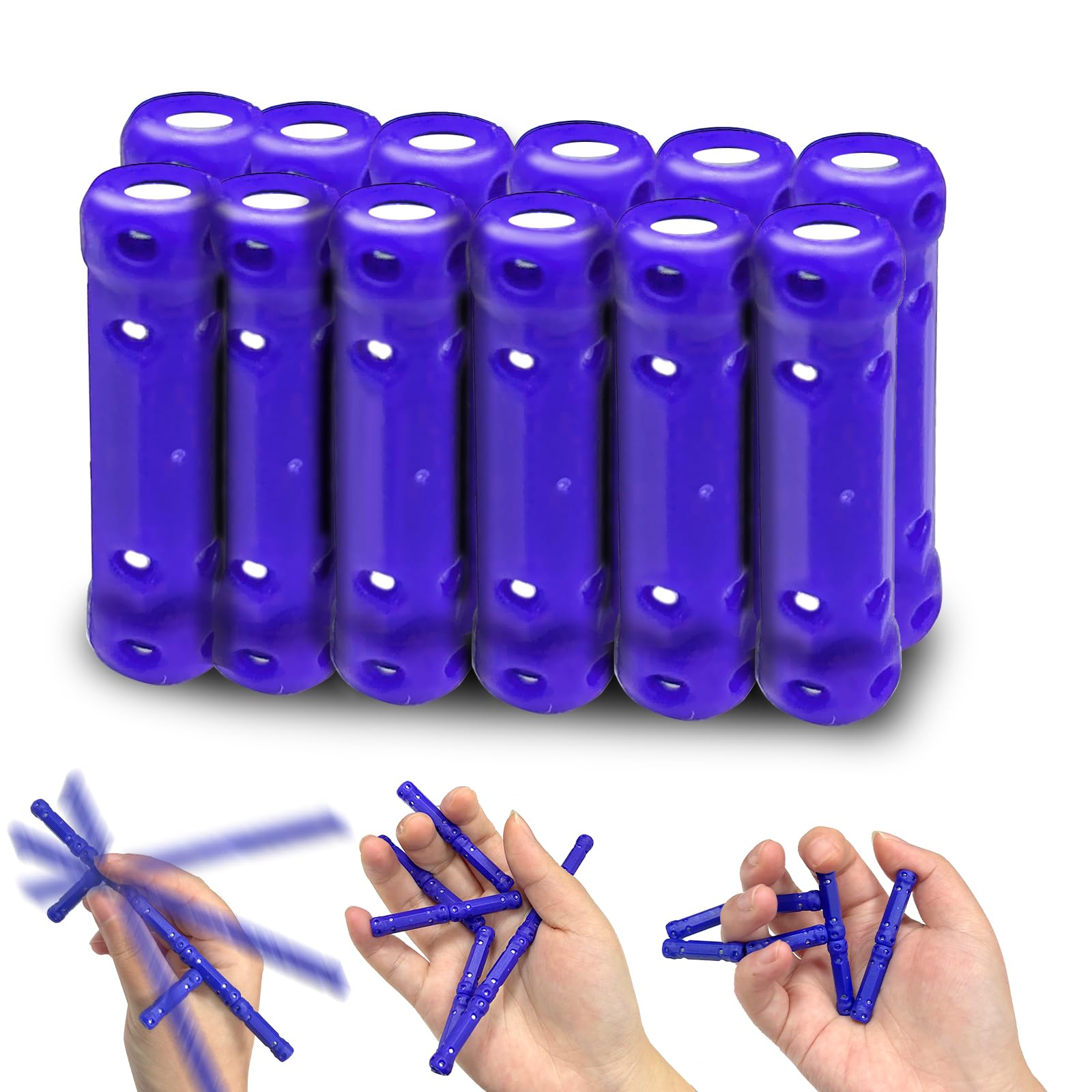 Felicify Fidget Toys, 12 Pieces Magnetic Fidget Toy, Fidget Magnetic Sticks, Stress and Anxiety Relief