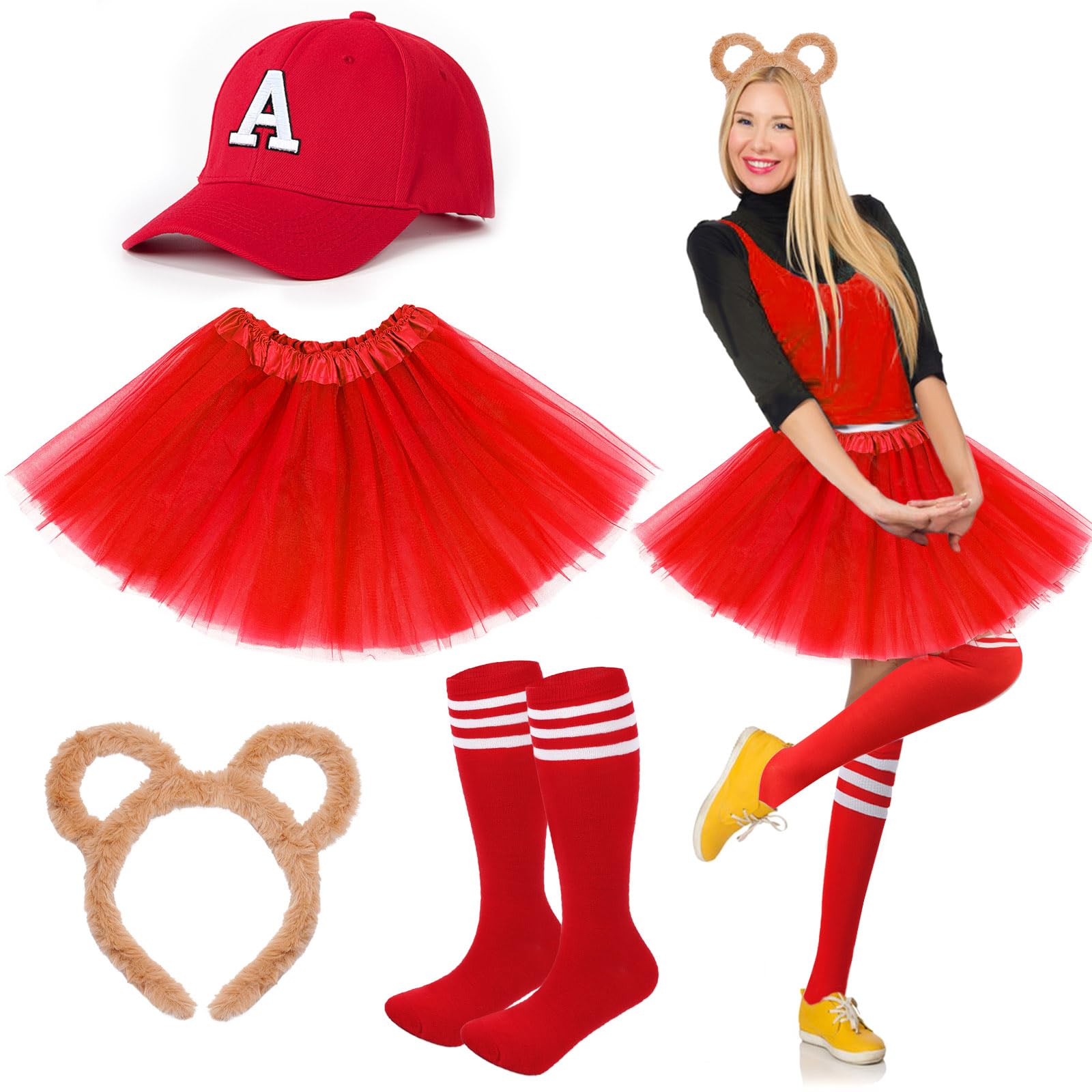 UxClishe 4 Pcs Chipmunk Costume Set