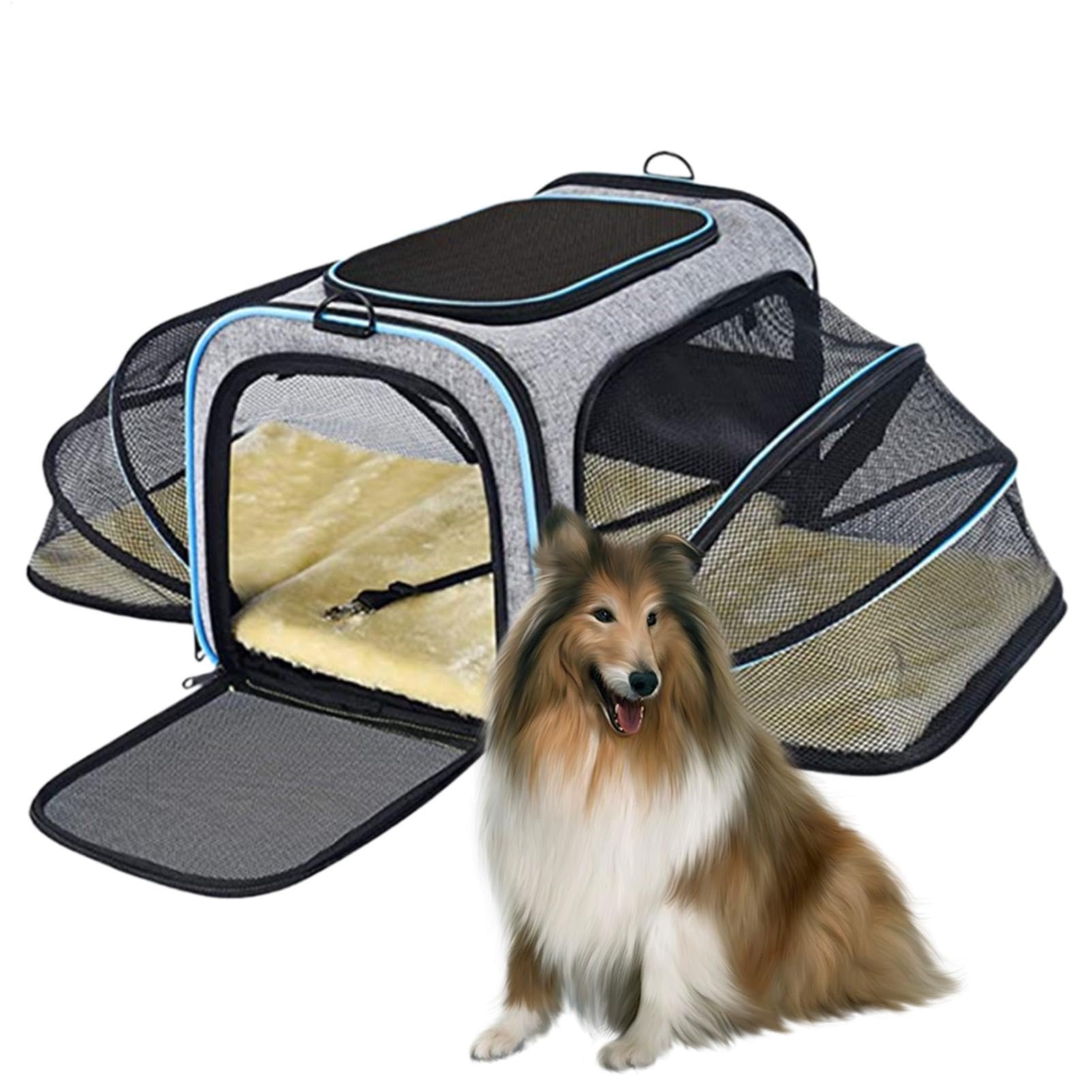 Porte-chat extensible pour voyage et shopping avec chien