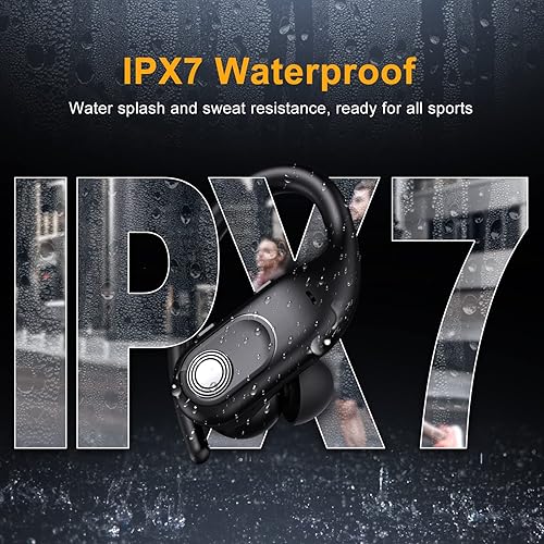 Miniatura 6 de Auriculares inalámbricos Bluetooth 130 horas de reproducción con estuche de carga inalámbrica de 2500 mAh, LED Diaplay Hi-Fi impermeable sobre la