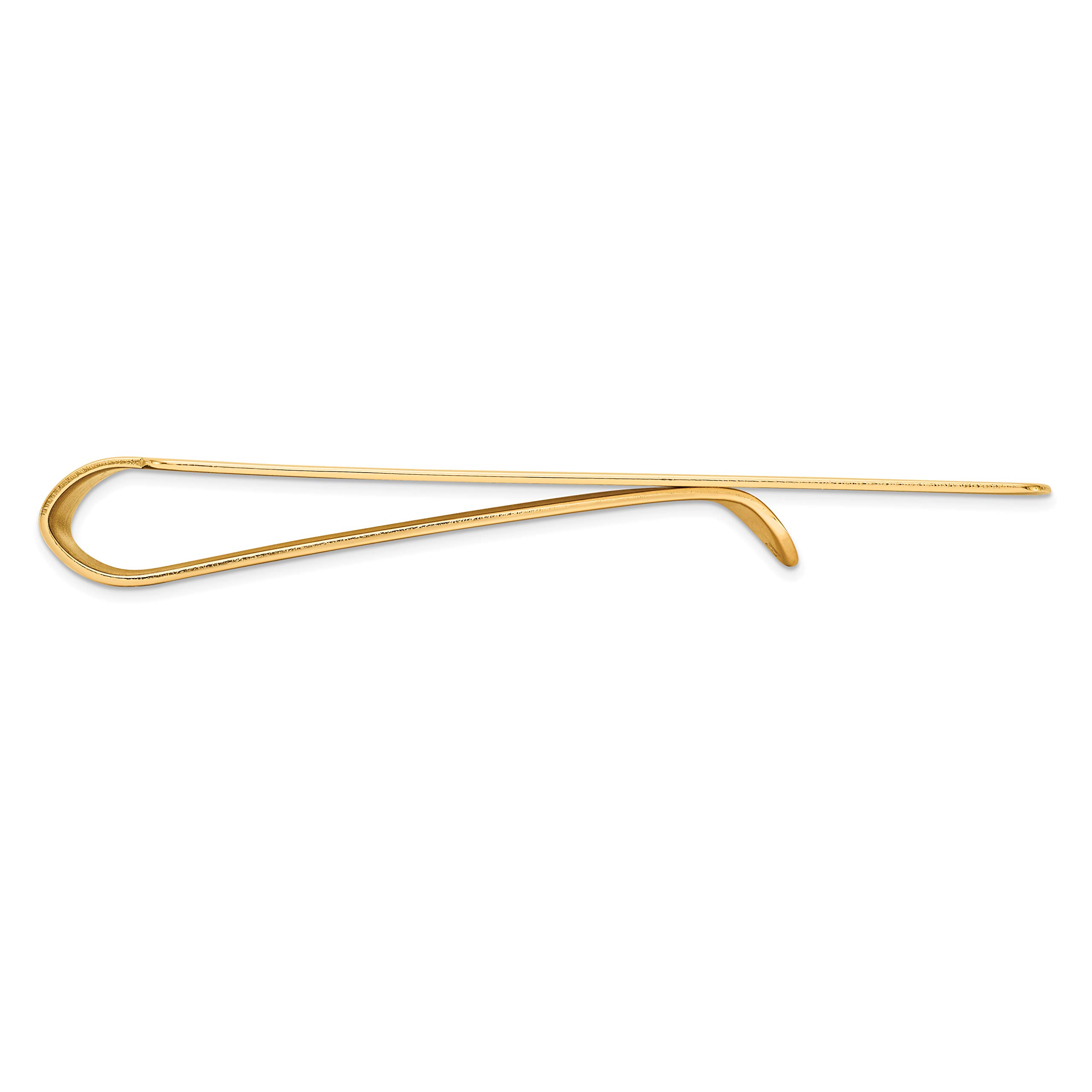 Men's 14k Yellow Gold Satin Finish Money Clip Fine Jewelry For Men Gifts For Him