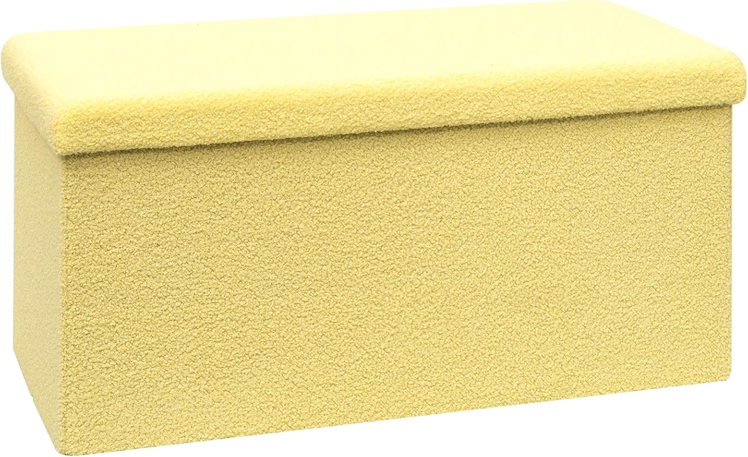 Bonlife Ottoman Bench,Large Toy Storage Box with Lid,Folding Footstool