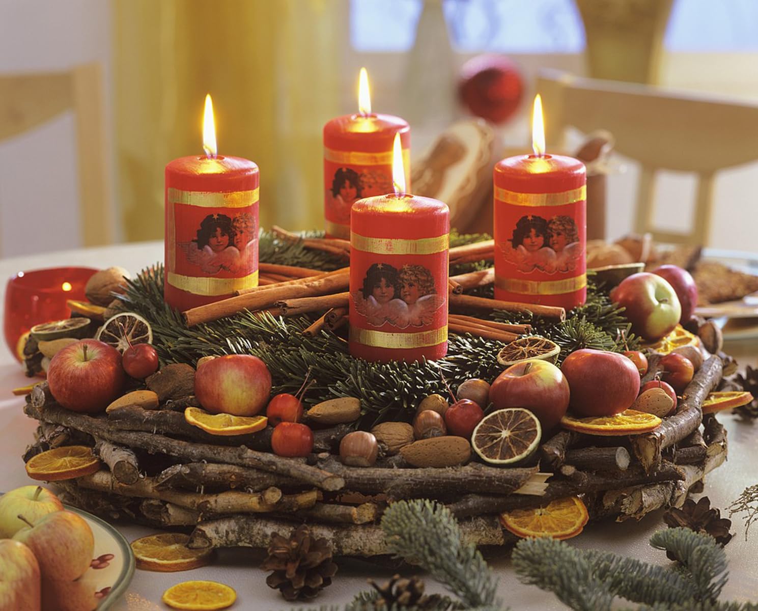 30 fette d'arancia essiccate, decorazione secca, 30 fette d'arancia, decorazione naturale, dischi di frutta, decorazione natalizia (30 pezzi)
