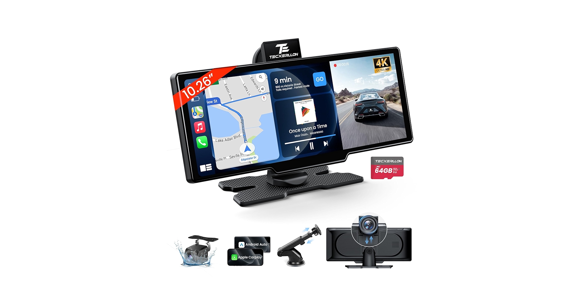 TECXERLLON 10.26インチ ディスプレイオーディオ 4フロントカメラ Amazon.co.jp: TECXERLLON 10.26インチ ディスプレイオーディオ