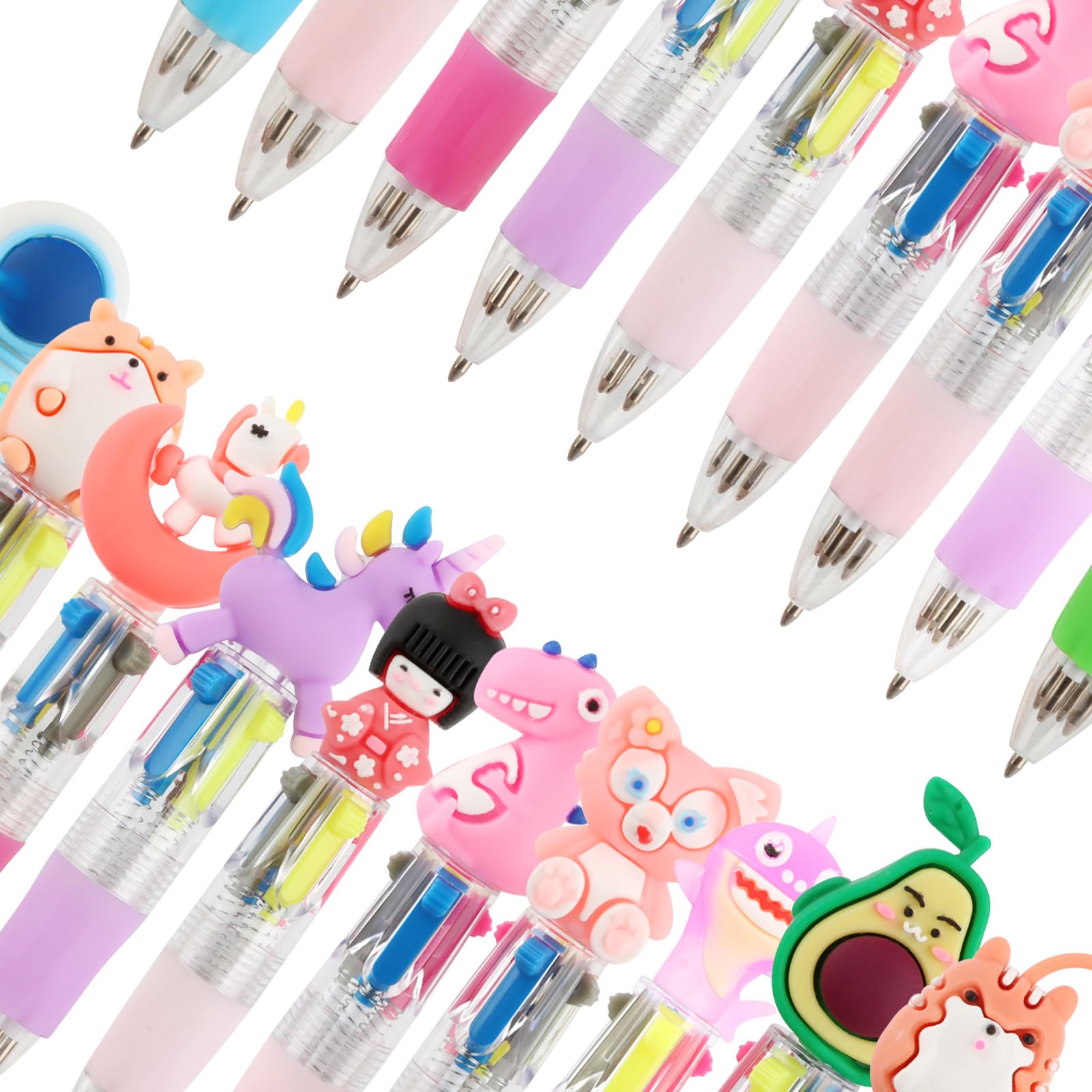30PCS Shake Stylo Gel Kawaii avec Motifs Cartoon, Goodies Anniire