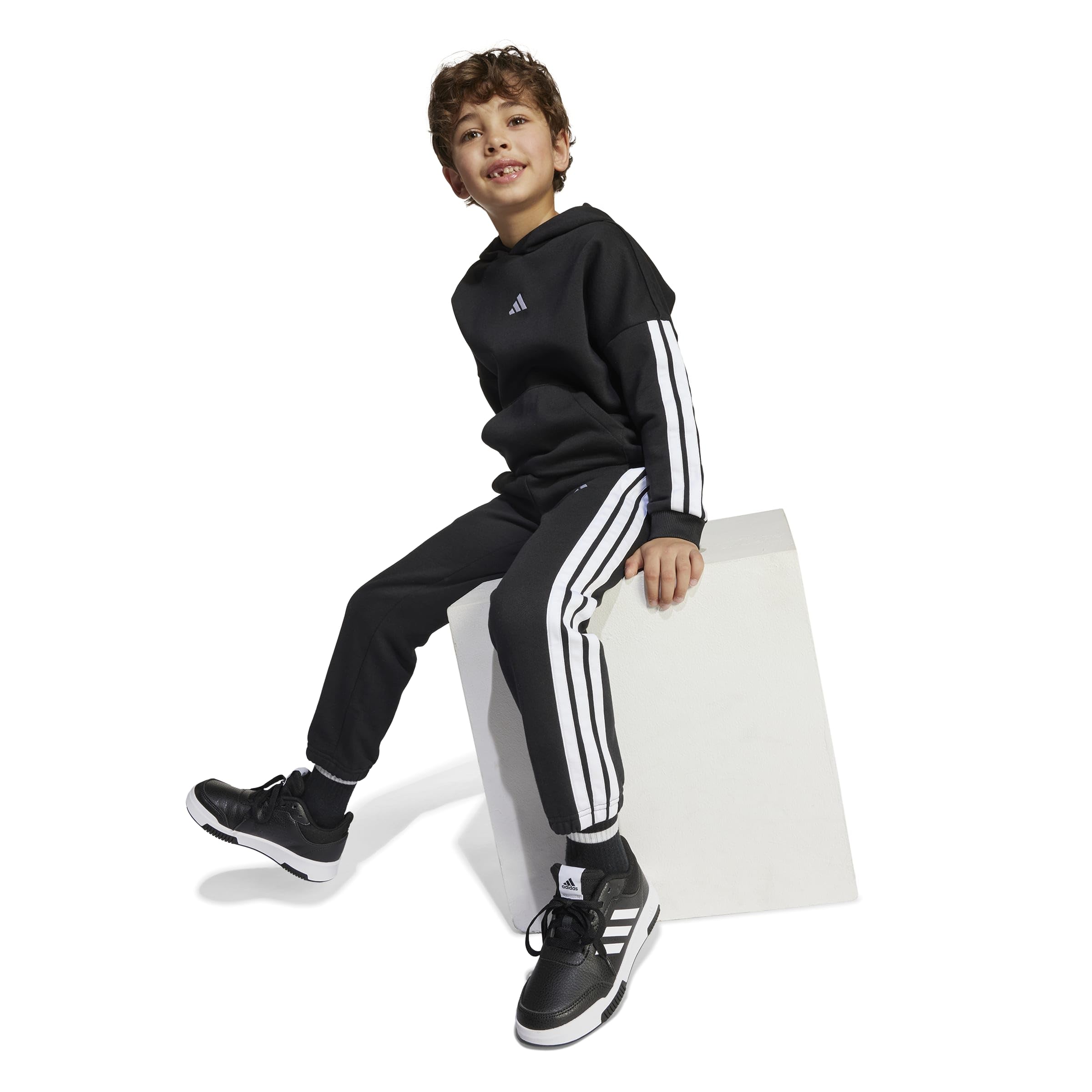 adidas Adidas Little Kids 3 Stripes Essentials Fleece Tracksuit Chándal Niños (Pack de 1)