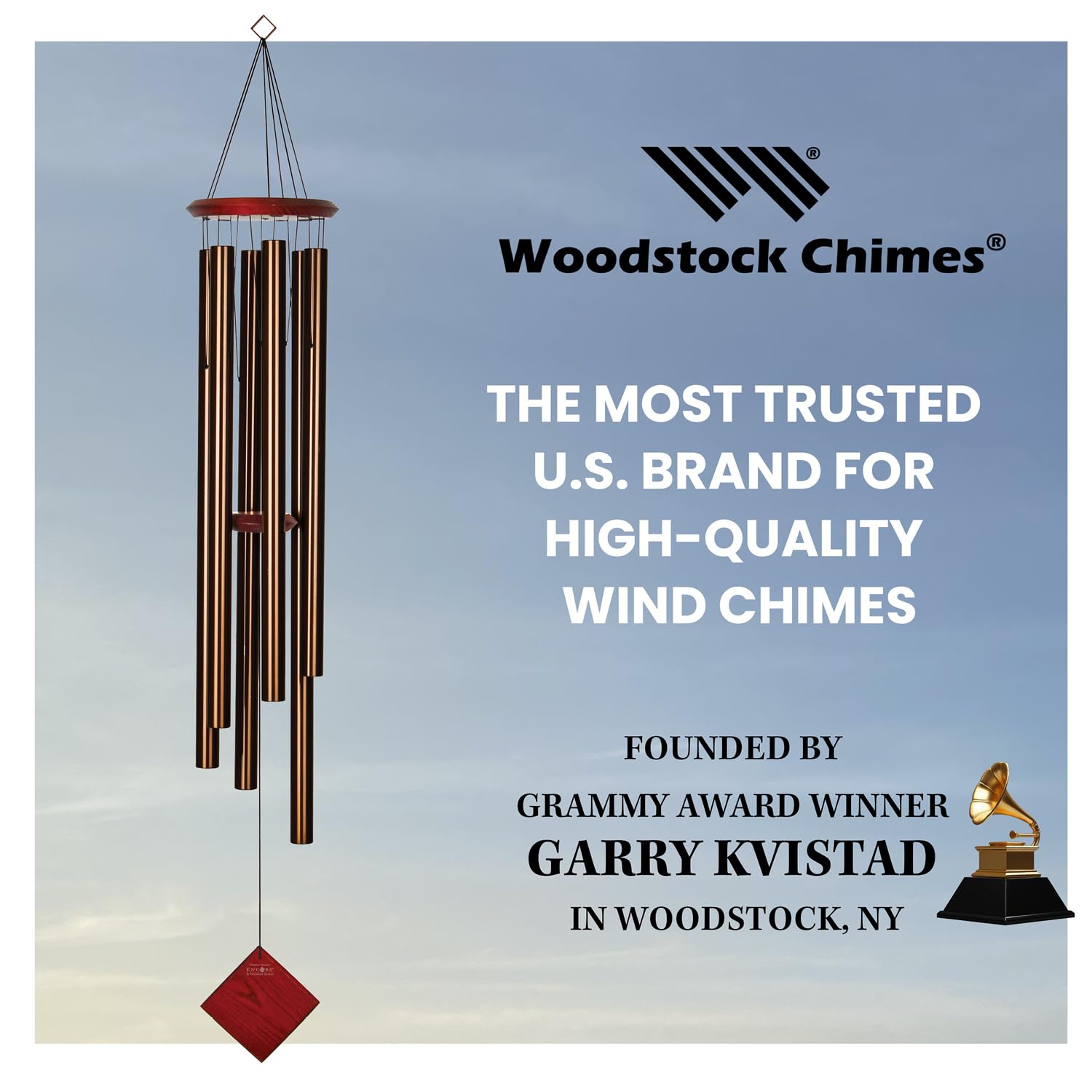 Woodstock Chimes Encore Chimes of Neptune Carillon éolien Couleur Bronze