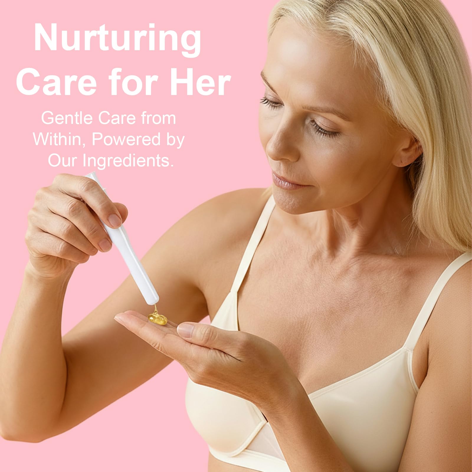 Intimate Care Duo: Vaginal Moisturizing Gel (Internal) & Instant Brightening Pink Cream (External). Long-Lasting, Hormone-Free, pH-Balanced for Women's Dryness.