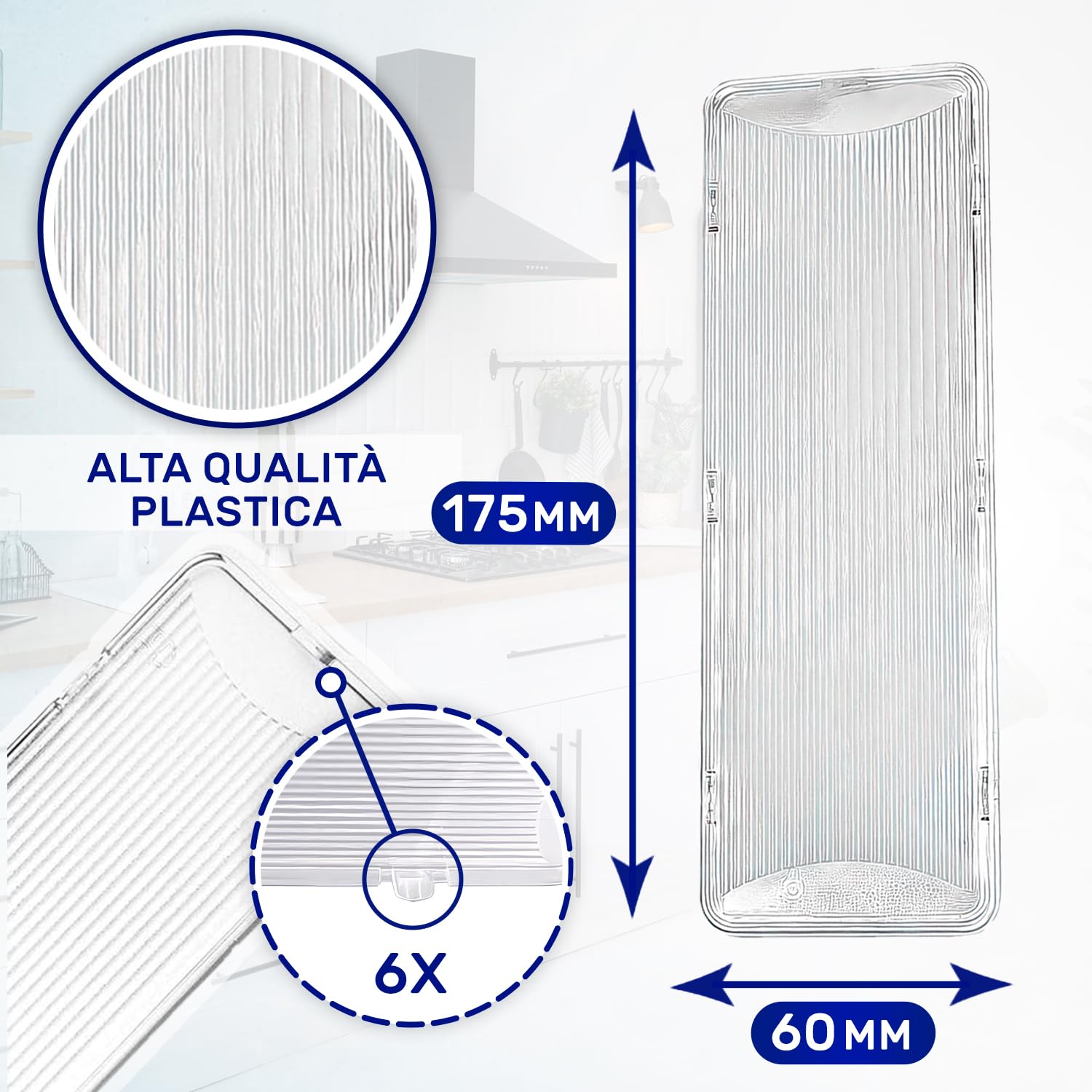 2xOriginal Copertura Lampada Protezione Cappa Aspirante Bosch