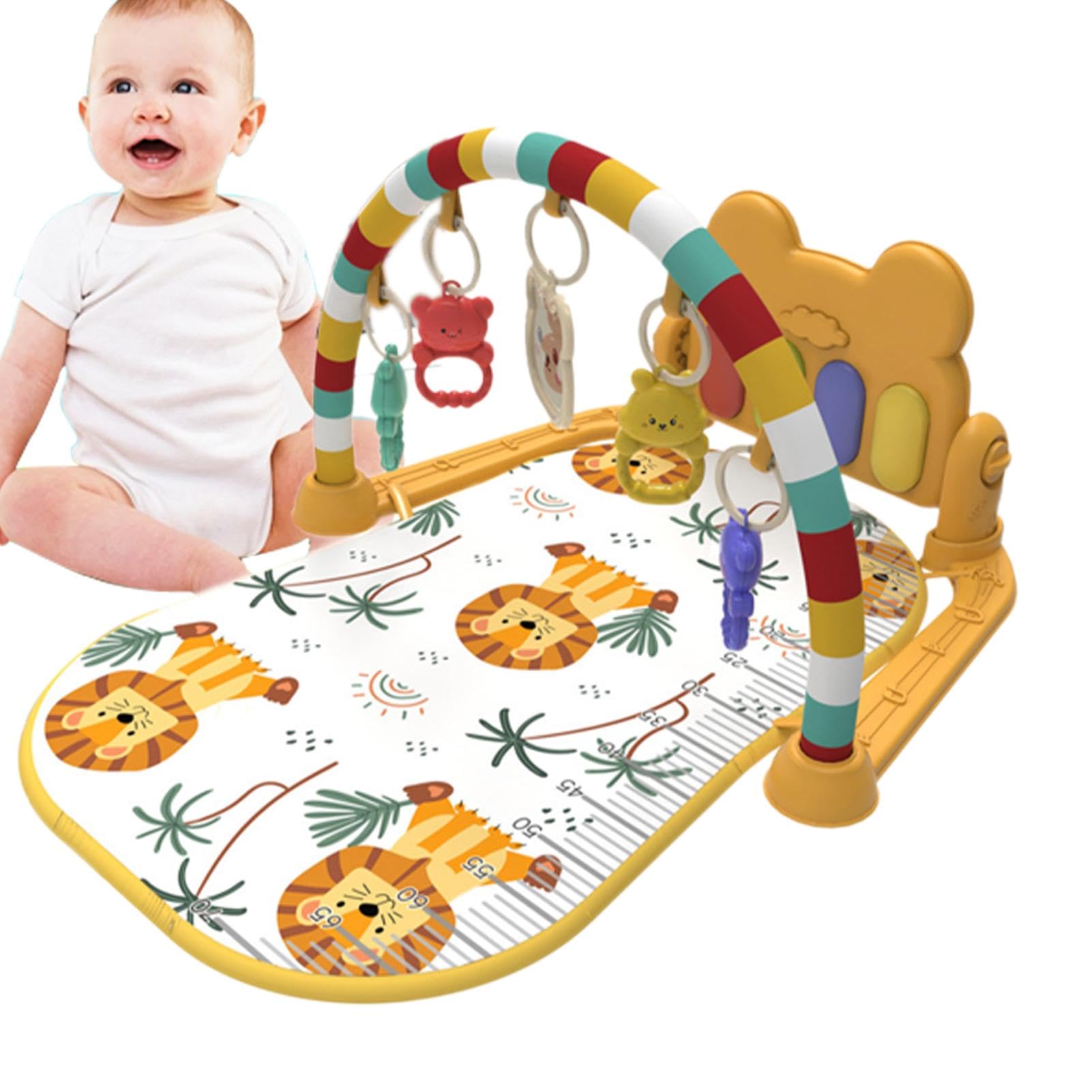 Amazon.co.jp: ベビージム |ベビープレイマット |新生児アクティビティ