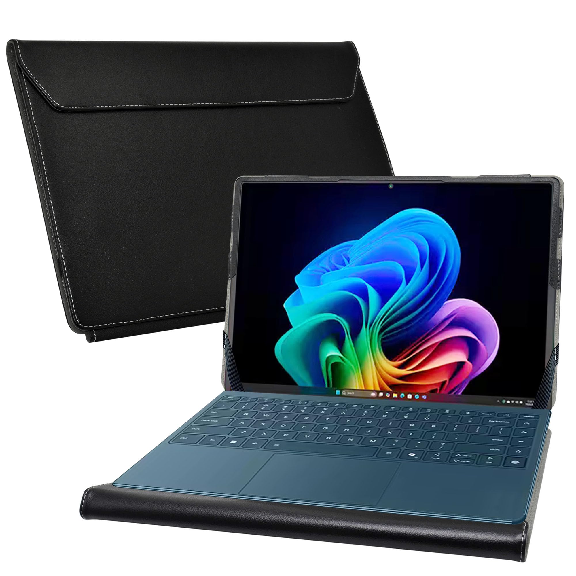 Étui Coque pour Samsung Galaxy Book 5 360 15 NP750QHA NP750QHA-KG2US/Samsung Galaxy Chromebook Plus XE550XGA XE550XGA-KC1US,Noir