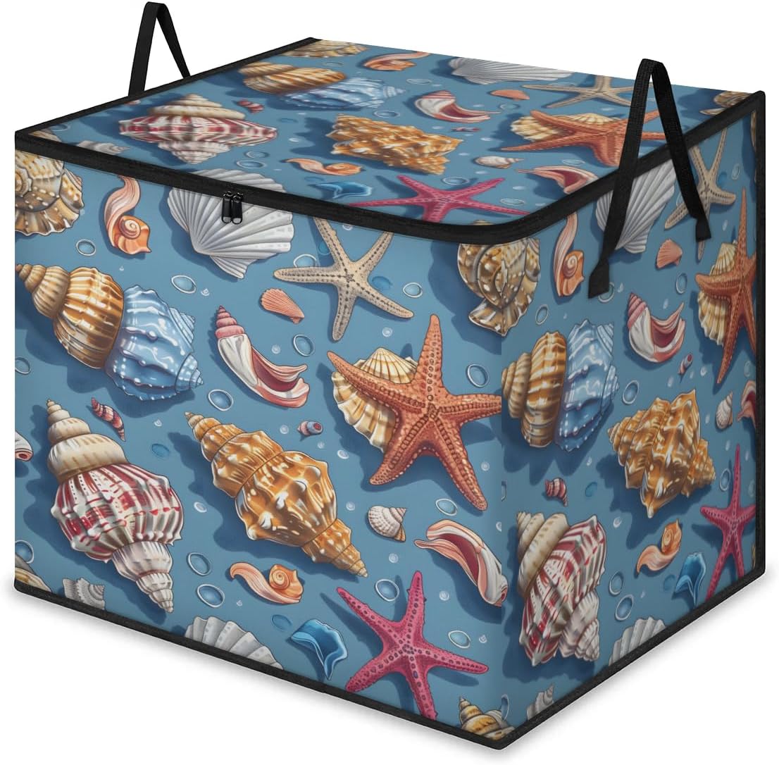 Honeybaby 214L Extra Large Comforter Storage Bag Hummingbirds Eucalyptus Storage Totes with Lids Waterproof Closet Organizer Folding Blanket Storage Bags for Clothes Bedding Pillows