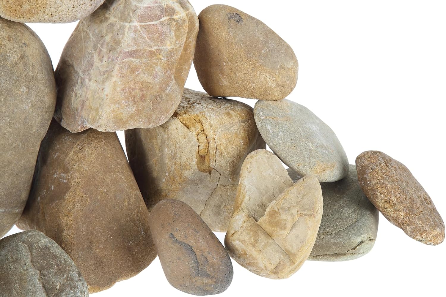 Large River Rocks Aquarium Pebbles Rocks Fish Tank Stones 10lb (2-7 inch)