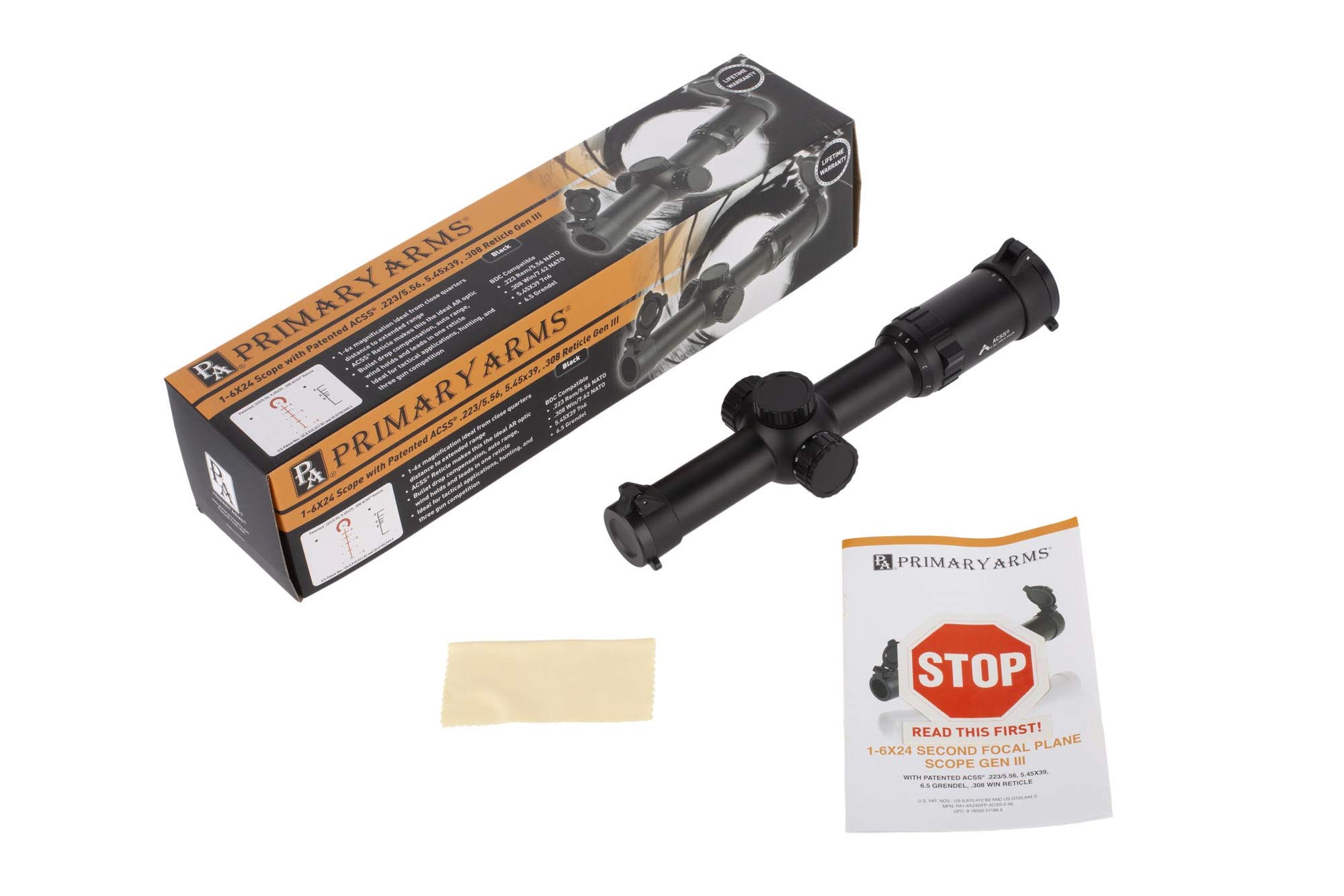 Amazon.com : Primary Arms SLX 1-6x24 SFP Gen III Rifle Scope