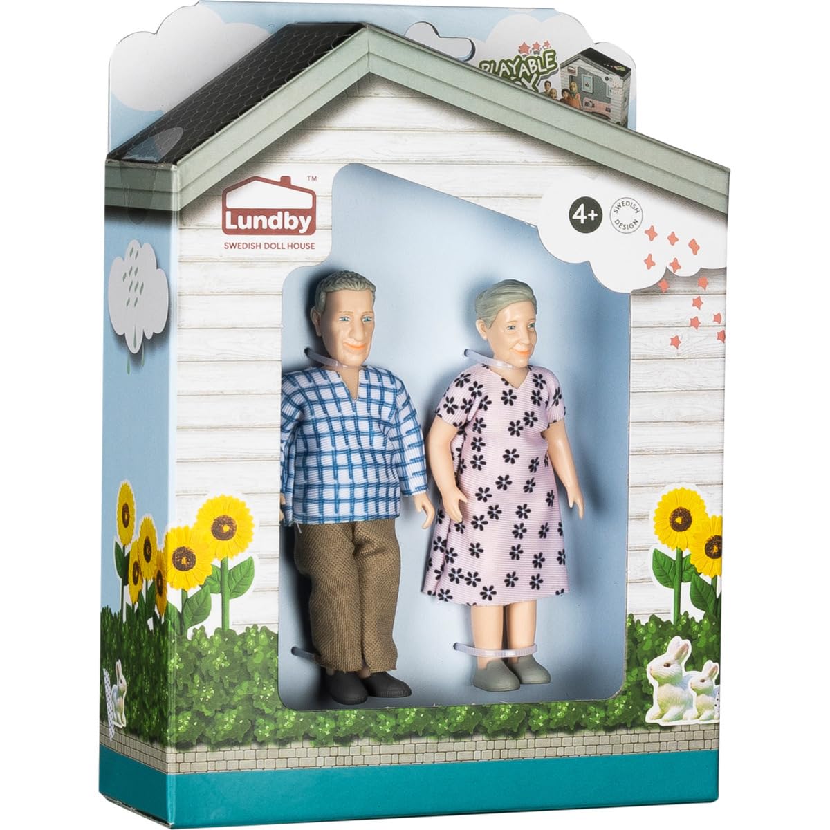Lundby Set delle bambole – Charlie nonni, statuette per casa delle bambole – figure per la famiglia delle bambole – Accessori per casa delle bambole di alta qualità – 2 bambole a partire dai 3 anni