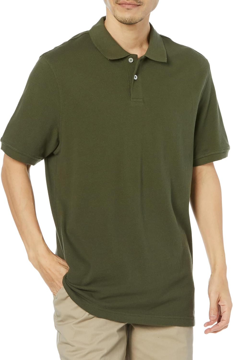 Amazon.co.jp: [Amazon Essentials] ポロシャツ コットンピケ