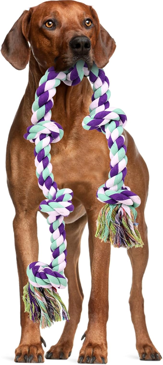 Pet Supplies Dog Rope Toys for Large Dogs 42In 6 Knots
