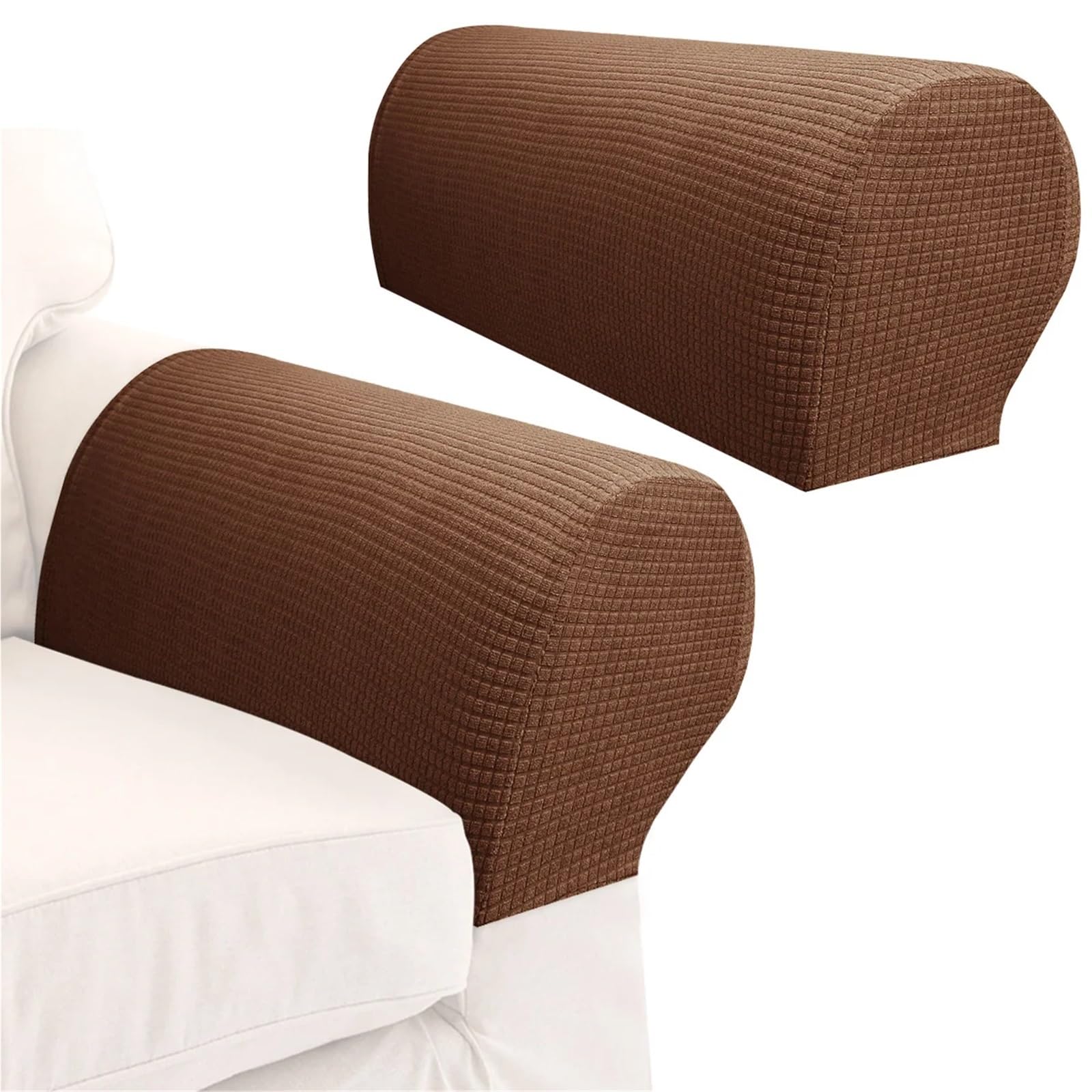 Yangshe Stretch Armrest Covers 3-Pack for Chair Sofa Arm Protectors Removable Elastic