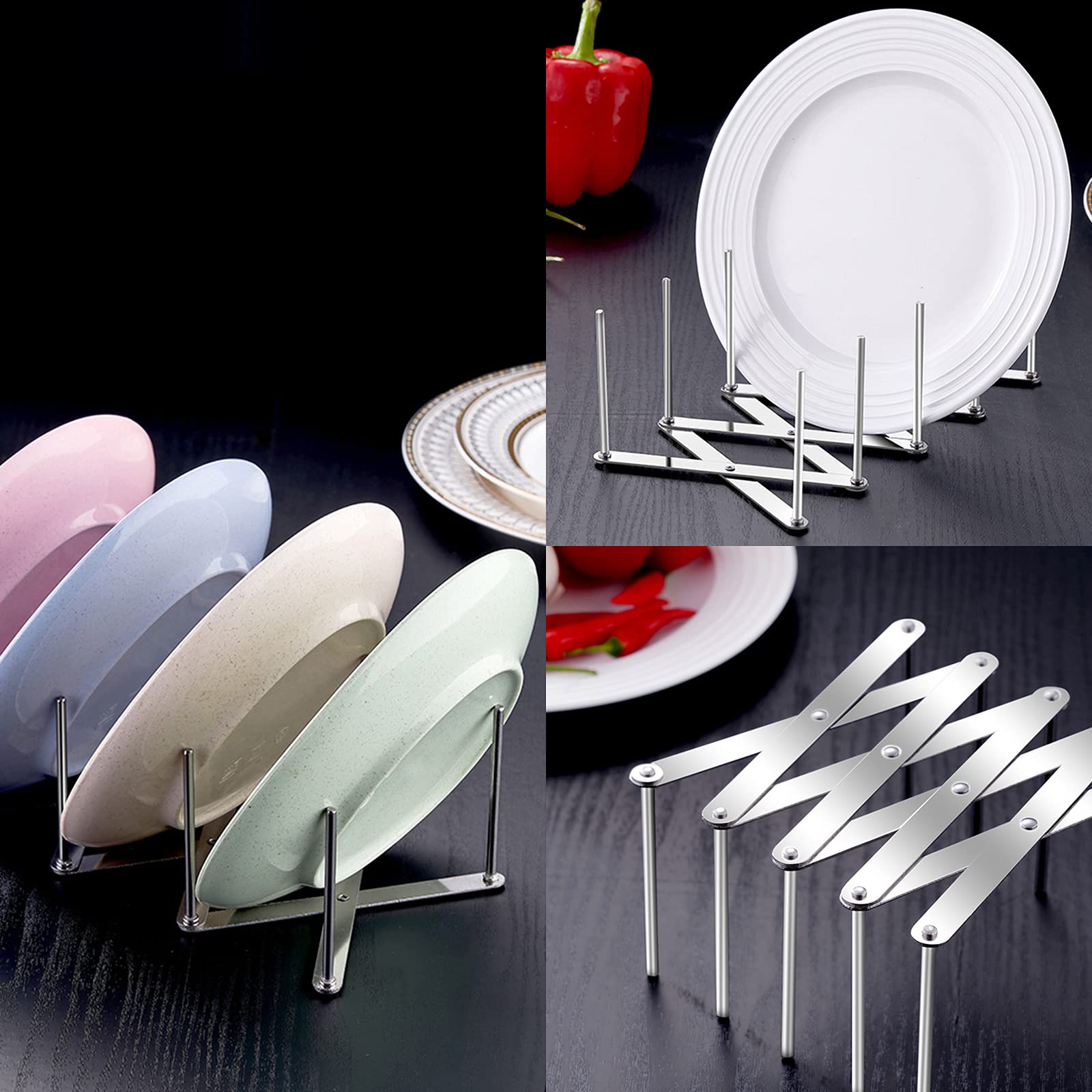 2x Edelstahl Topfdeckelhalter - Verstellbarer Organizer Für Küche & Grill