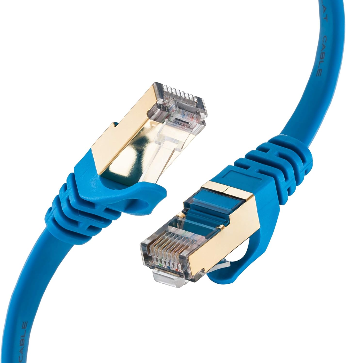 Cat 7 Cable 10 ft Blue, SNANSHI Cat7 Flat
