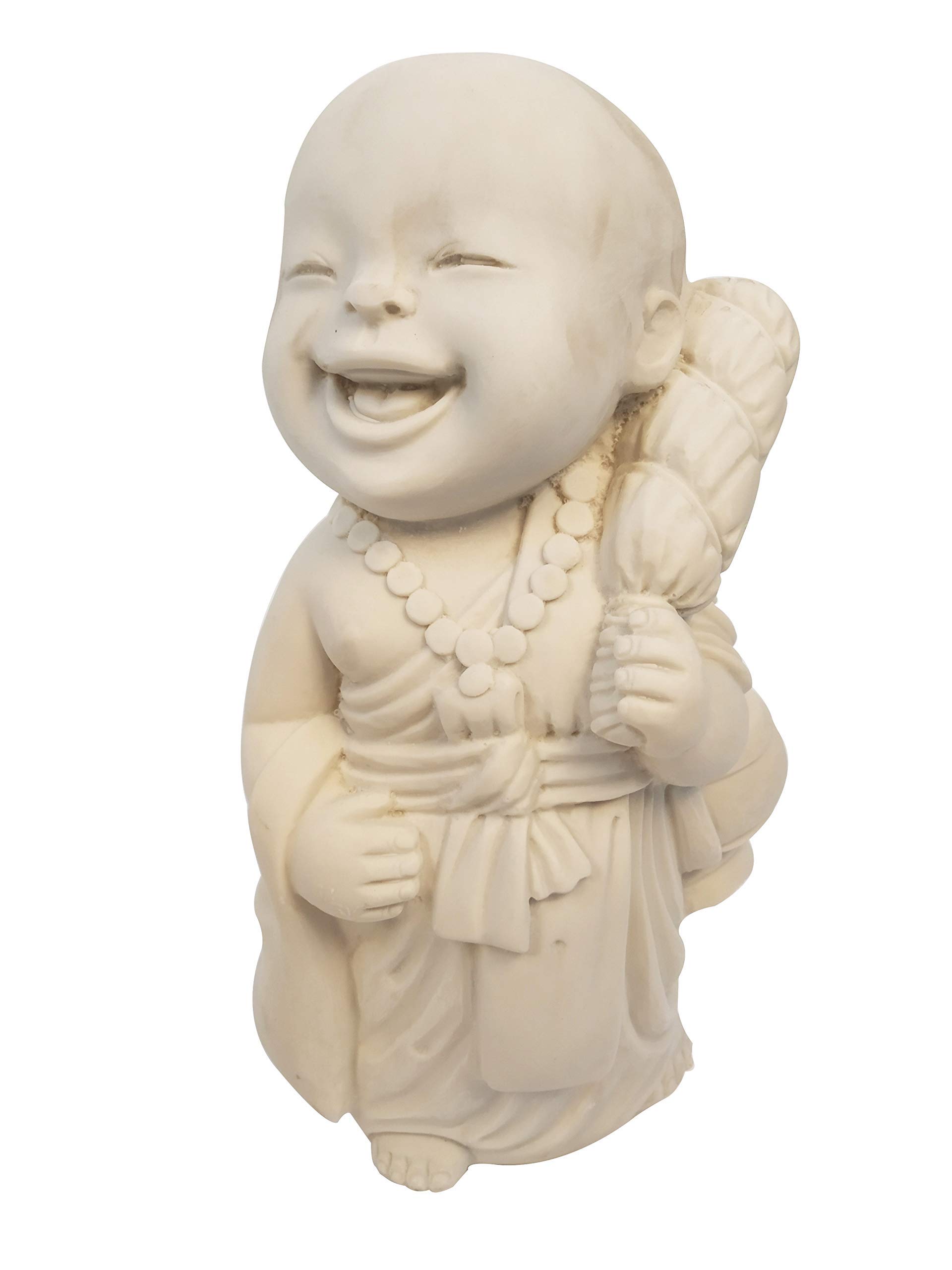 Wonderland Standing Baby Monk (Buddha Statue, Monk Statue, Garden Statue, Outdoor décor, Resin décor) (Feng Shui Items, Zen Garden)-image-6