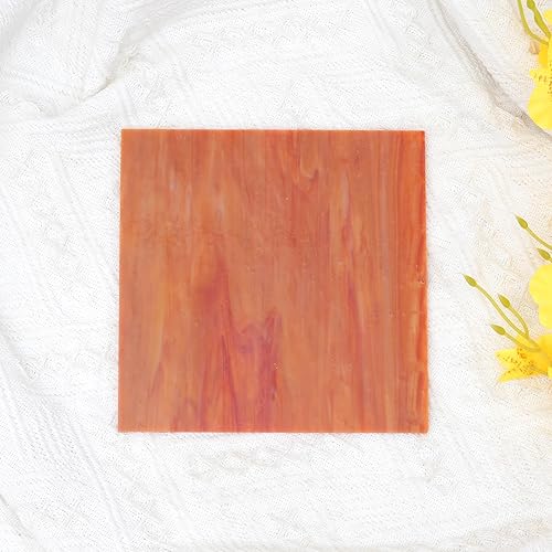 Miniatura 9 de 9 hojas, vitral, 6 x 6 pulgadas, catedral de arte para suministros de manualidades de mosaico, hojas de vidrio de colores surtidos para