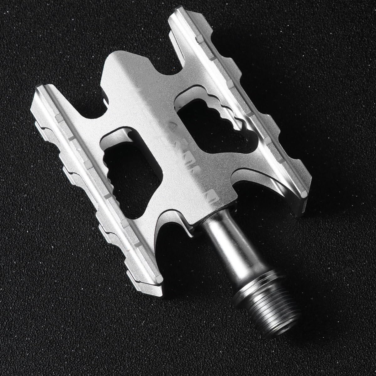 SHINEOFI Pedal de Bicicleta de Aleación de Aluminio Ligero para Bicicleta Plegable y Ciclismo Recreativo Estructura de Rodamiento Estable