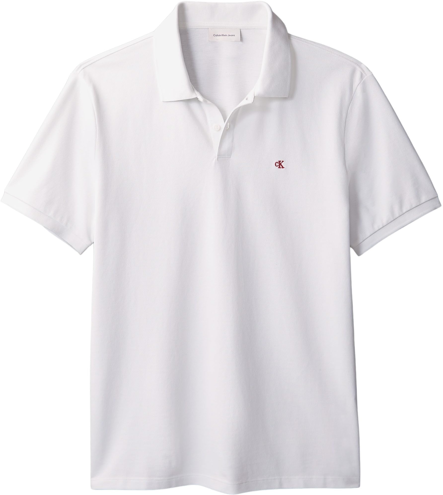 Calvin Klein Herren Poloshirt Kurzarm Monogram Pique aus Baumwolle – Bild 5