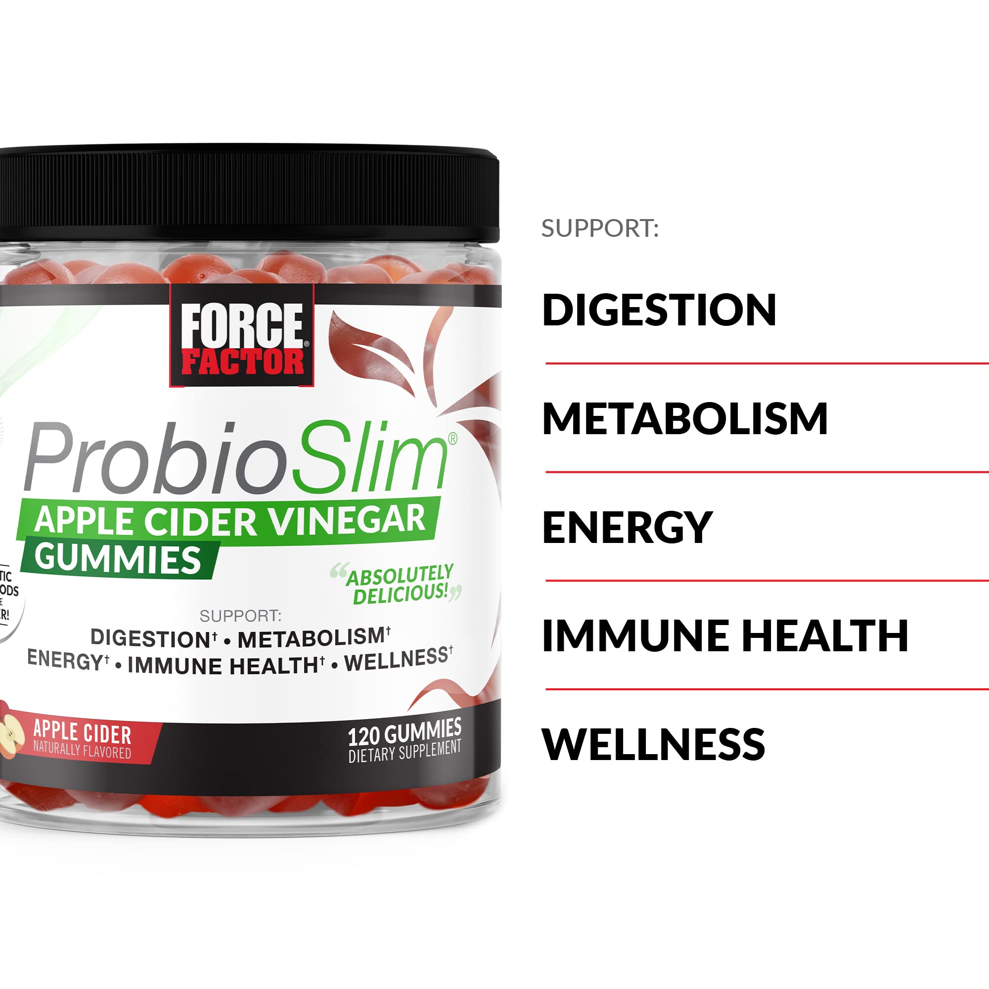 Buy ProbioSlim Apple Cider Vinegar Gummies with Organic Apple Cider