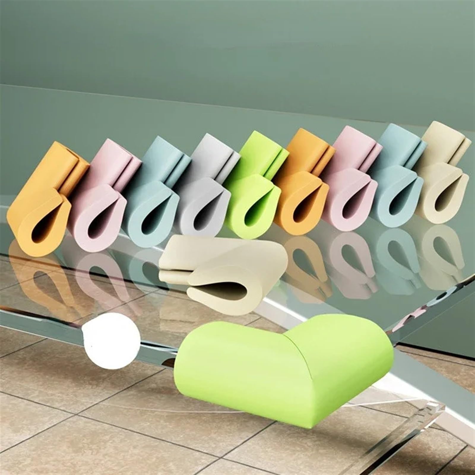 Protectores de Esquinas para mesas, Seguridad Infantil, 20 Unidades, Tiras Protectoras Suaves para Muebles y escritorios.