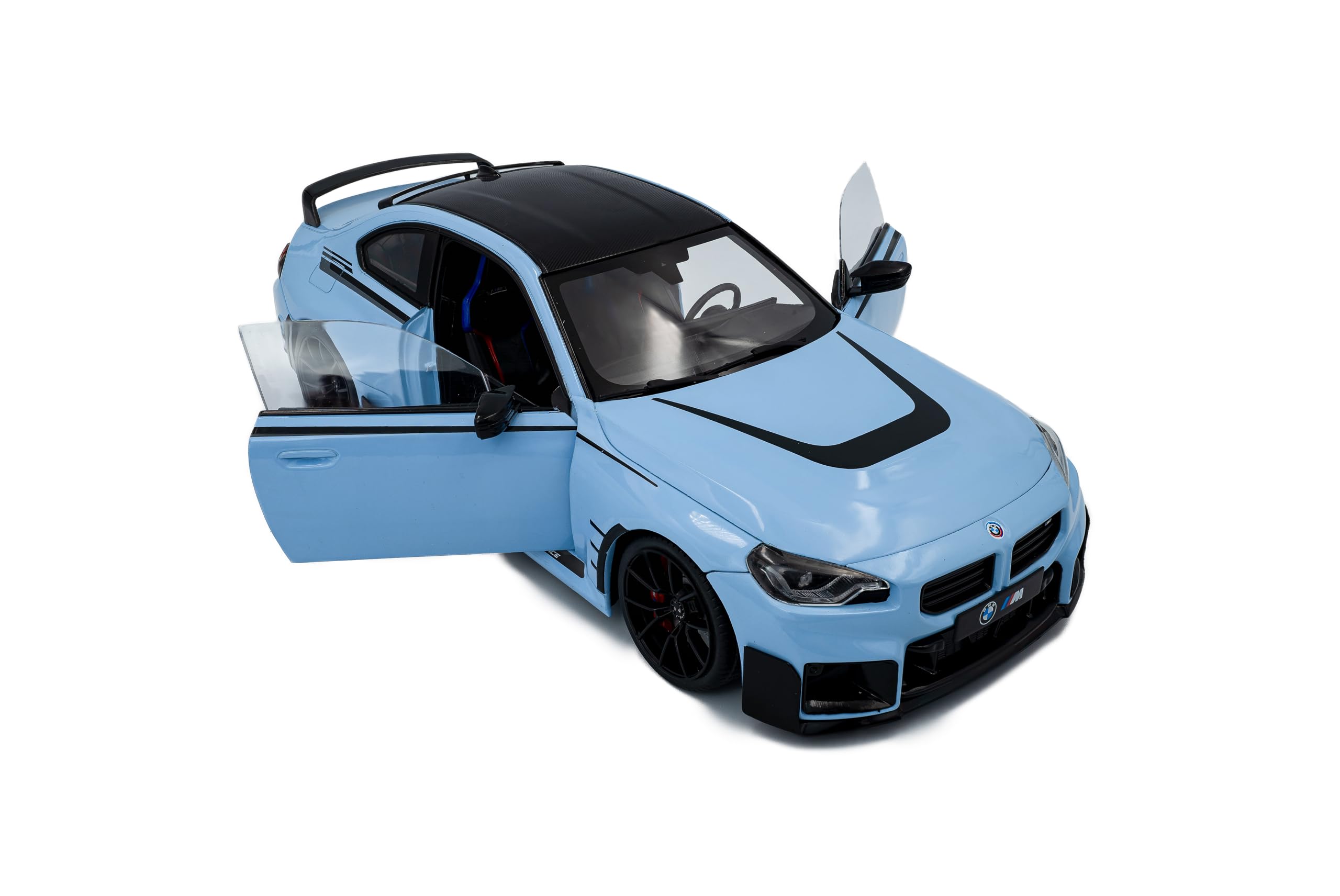 Solido BMW M2 (G87) Piezas de rendimiento Zandvoort Blue 2024 Modelo de coche fundido a presión - SKU S1812901 a escala 1:18