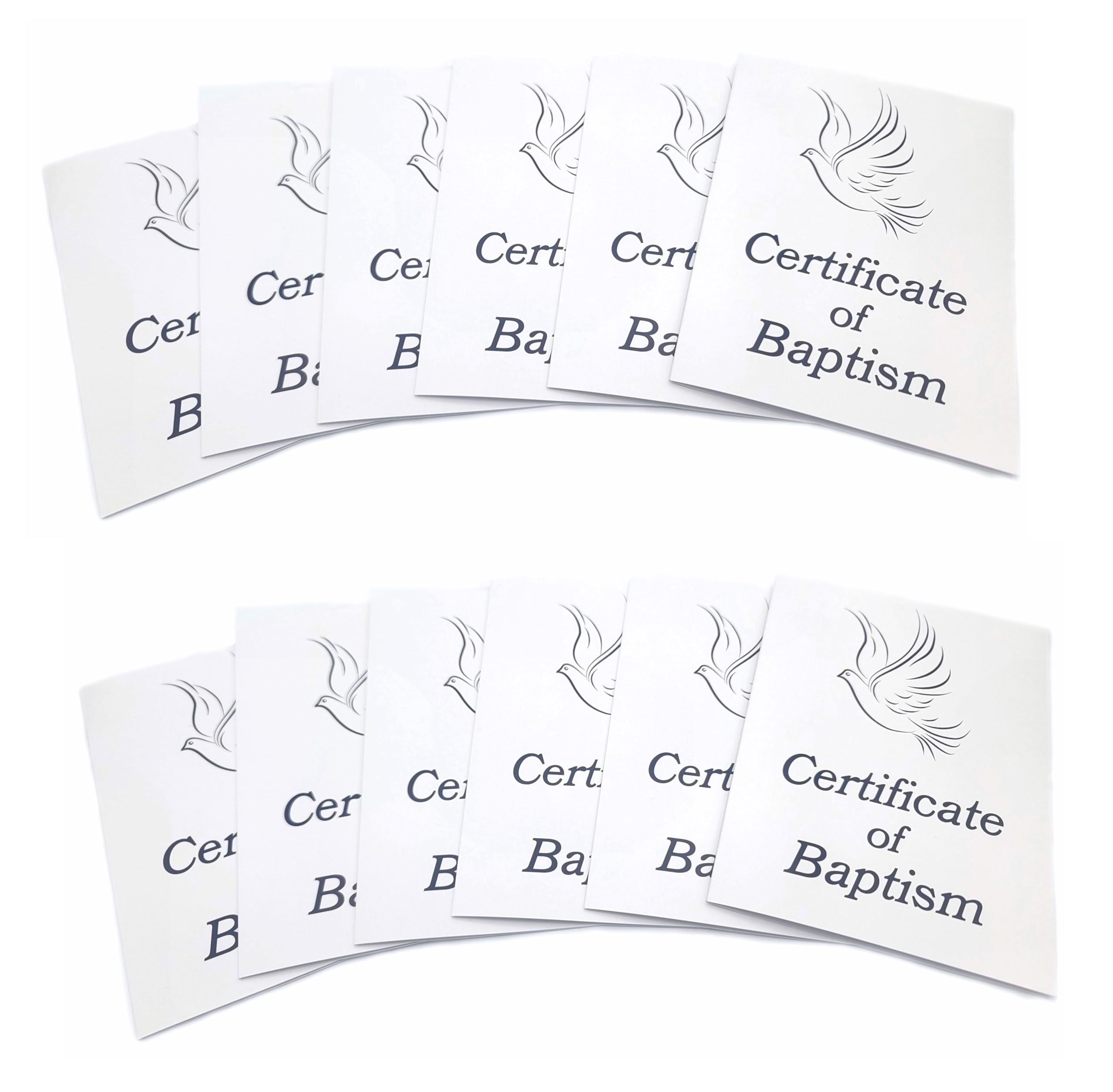 Baptism Certificates for Church Certificate of Baptism with Envelopes (12)
