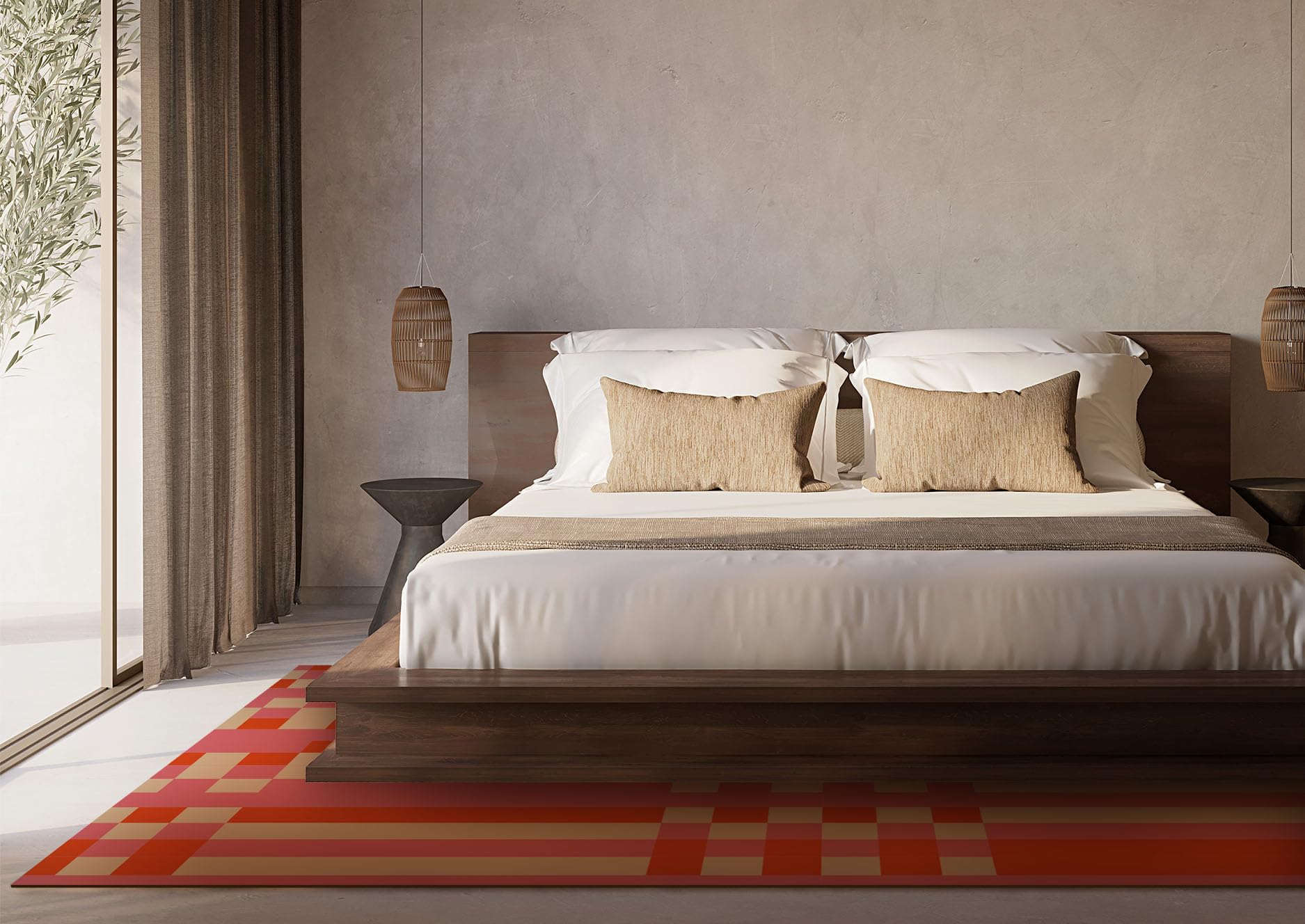Tapis Vinyle du Sol Cuisine Salon - Différentes Tailles - (Grille 80x120 cm)