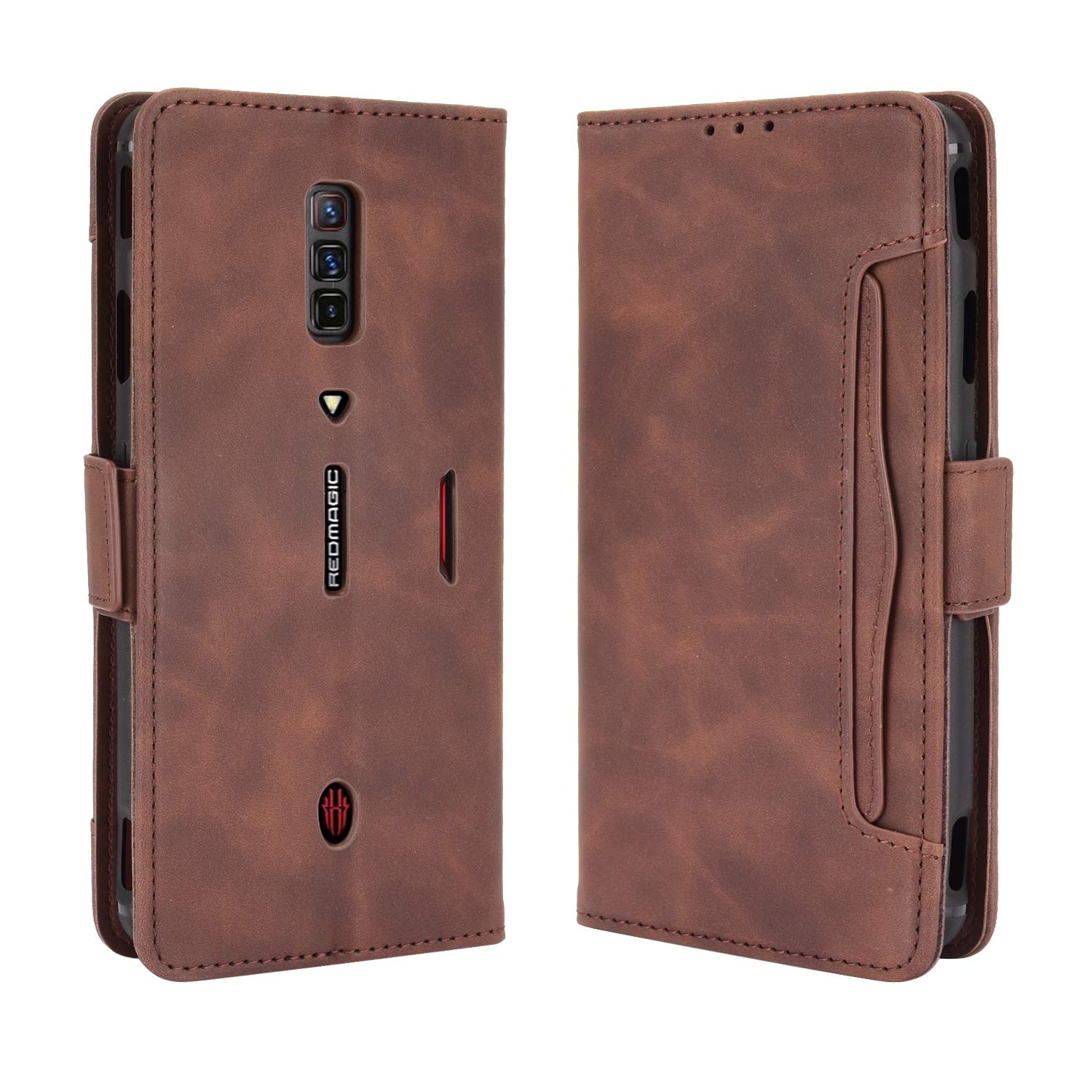Custodia Flip in Tessuto Oxford e Pelle PU Compatibile con ZTE Nubia S