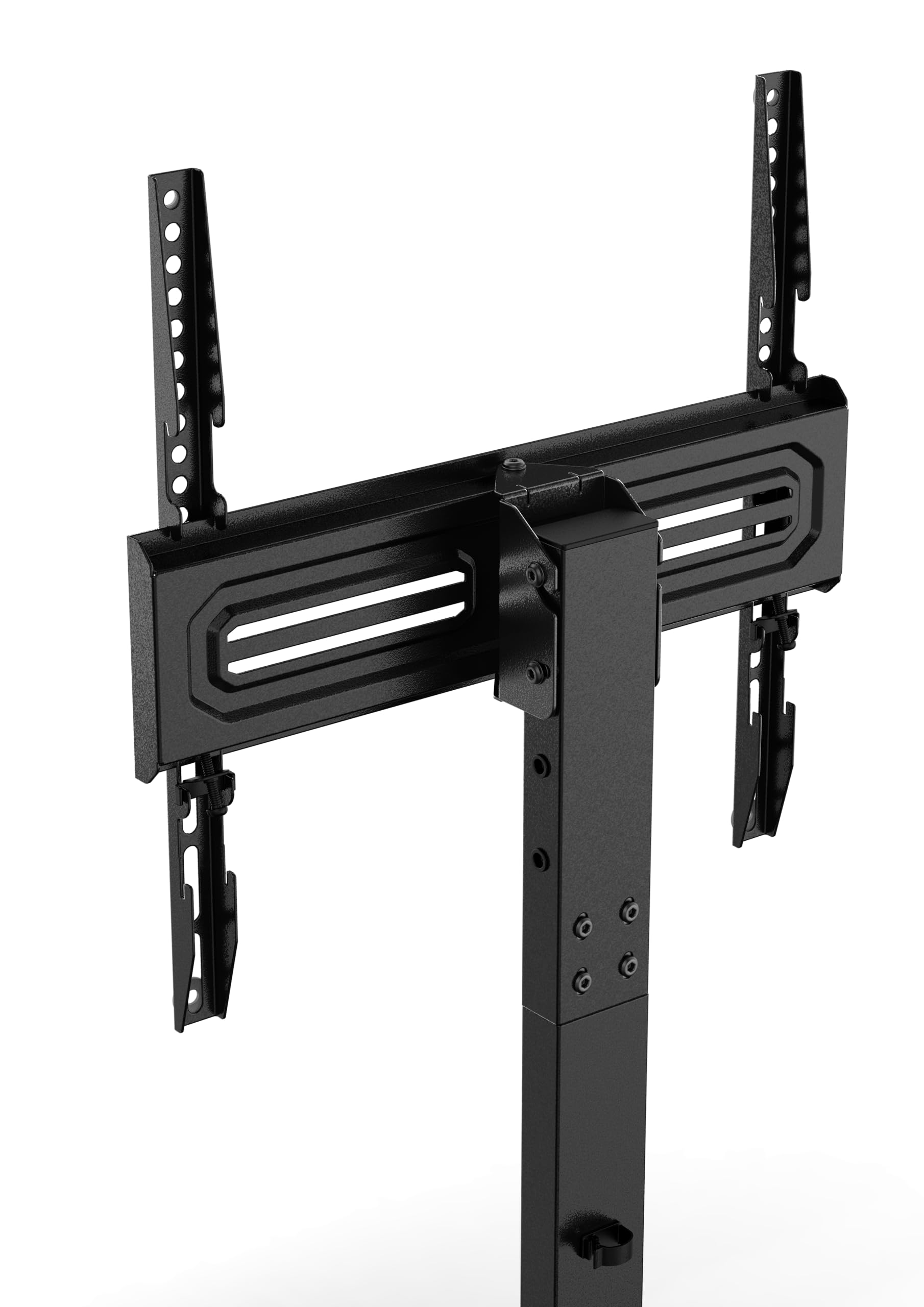 Meliconi Table400 Supporto TV da Tavolo Universale per Schermi 32"-60", VESA 200-300-400, Carico Fino a 30 kg, Base in Vetro Temperato, Nero