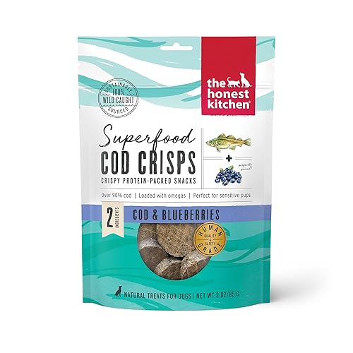 The Honest Kitchen Superfood Cod Crisps: Cod & Blueberry, 3 oz