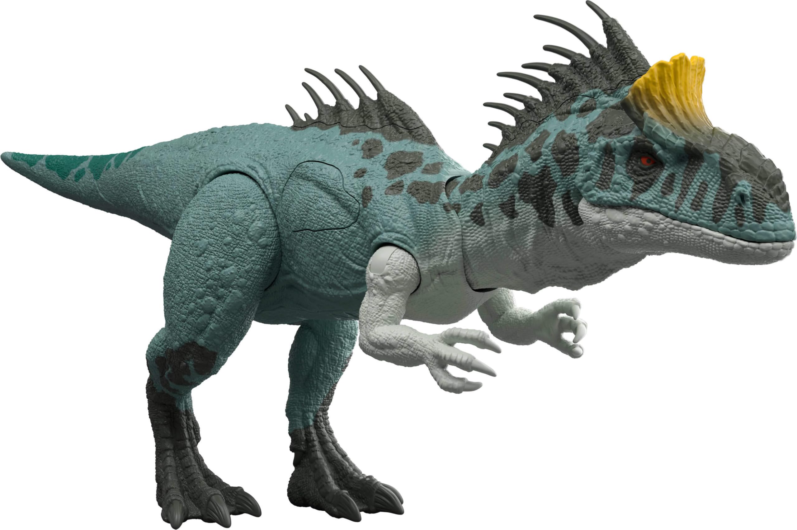 Mattel Jurassic World Wild Roar Crylophosaurus Dinosaurier Actionfigur Spielzeug, mit Angriffsbewegungen, Lichteffekten, Brüllgeräuschen und Scan-Code für digitalen Spielspaß, JKL80