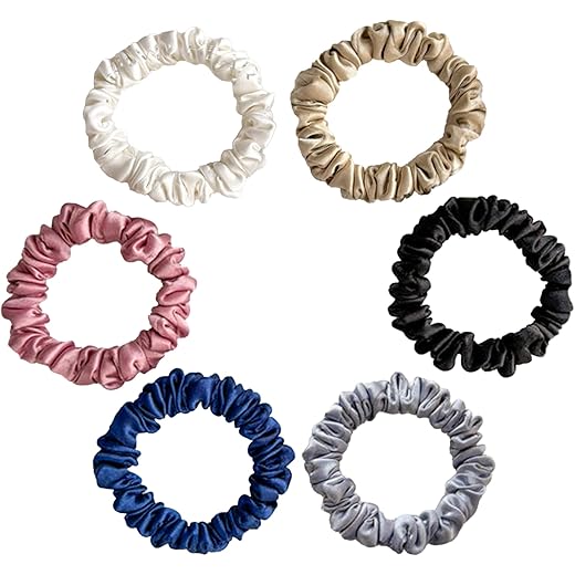 Luxury Satin Scrunchies Set - Classic Skinny
